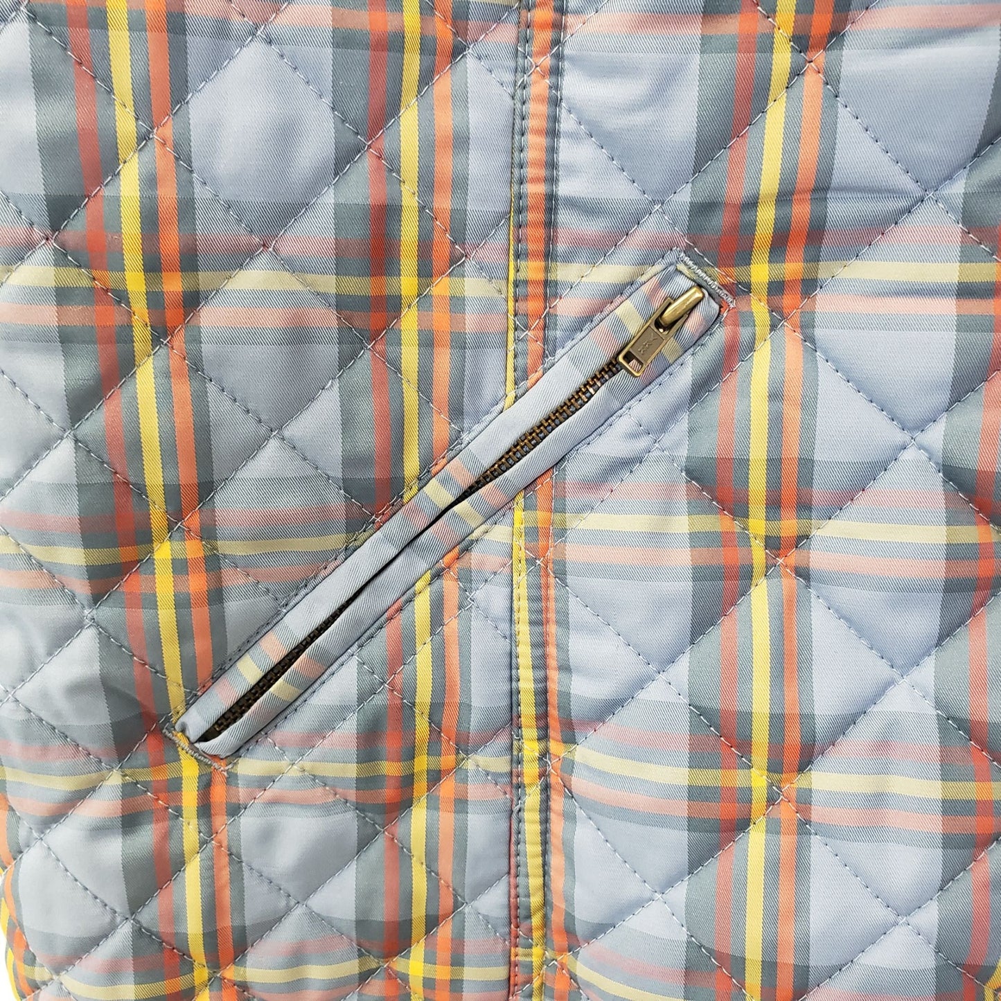 Orvis Plaid Quilted Vest with Thinsulate Size Large (est)