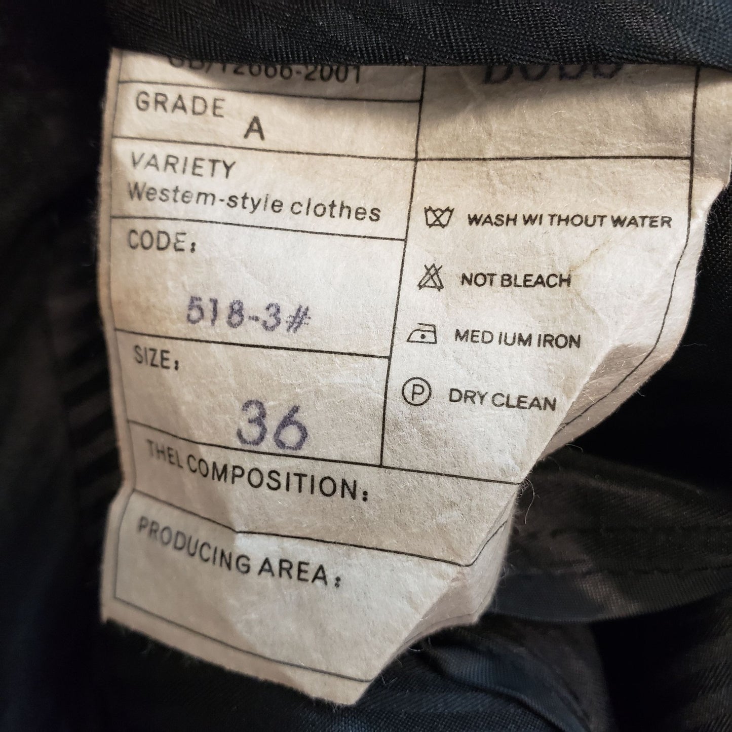 Boss Hugo Boss Heathered Black Dress Pants Size 36x30