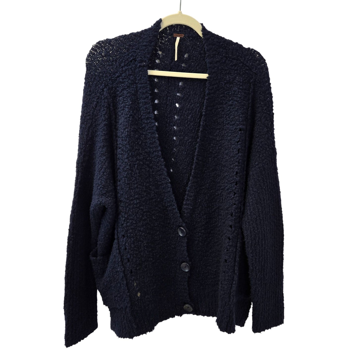 Free People Saturday Morning Wool Blend Cardigan Sweater Size Small