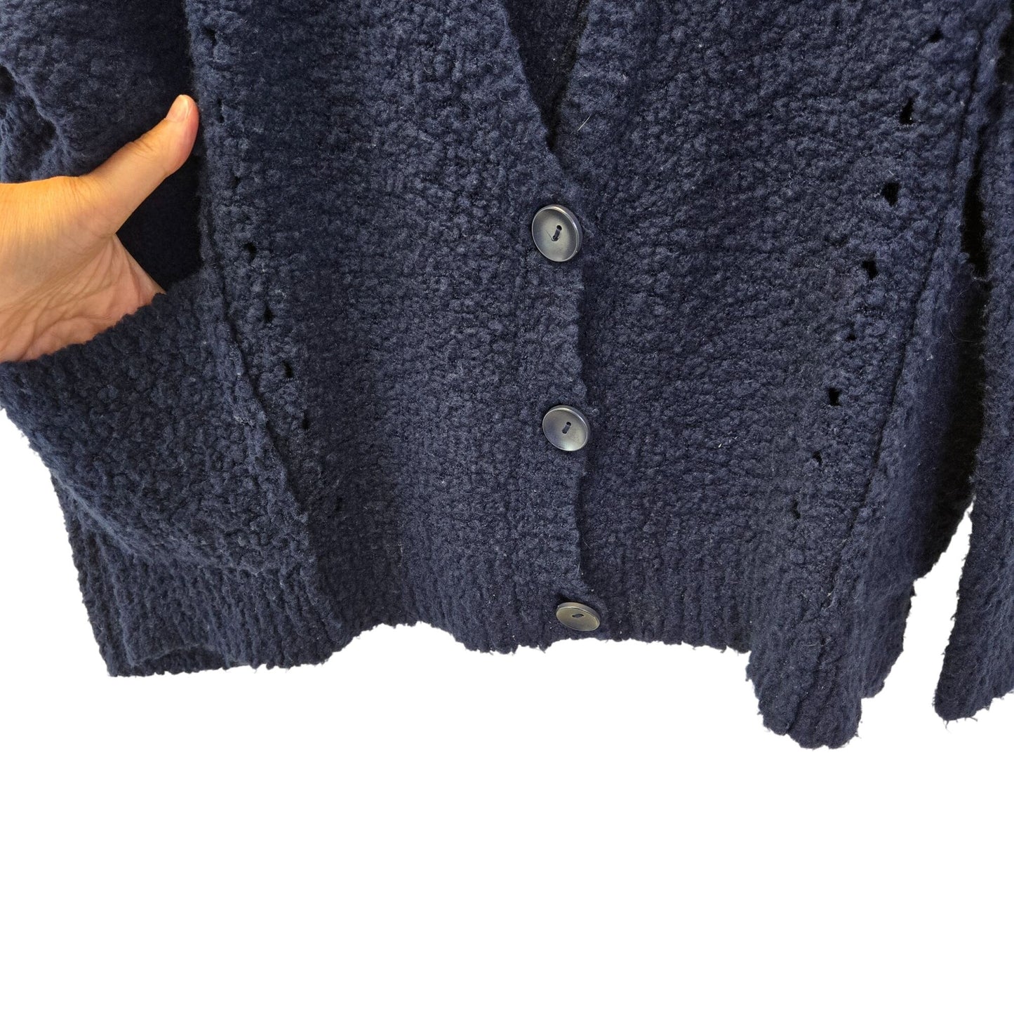 Free People Saturday Morning Wool Blend Cardigan Sweater Size Small