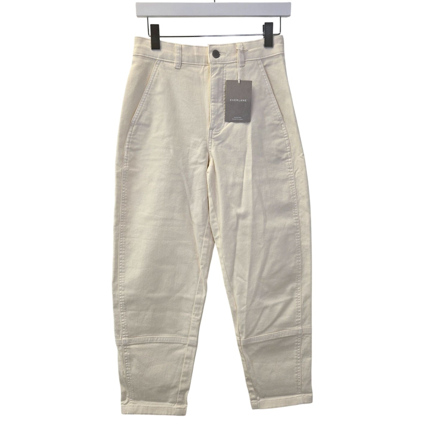 NWT Everlane The Utility Barrel Pant in Bone Size 2