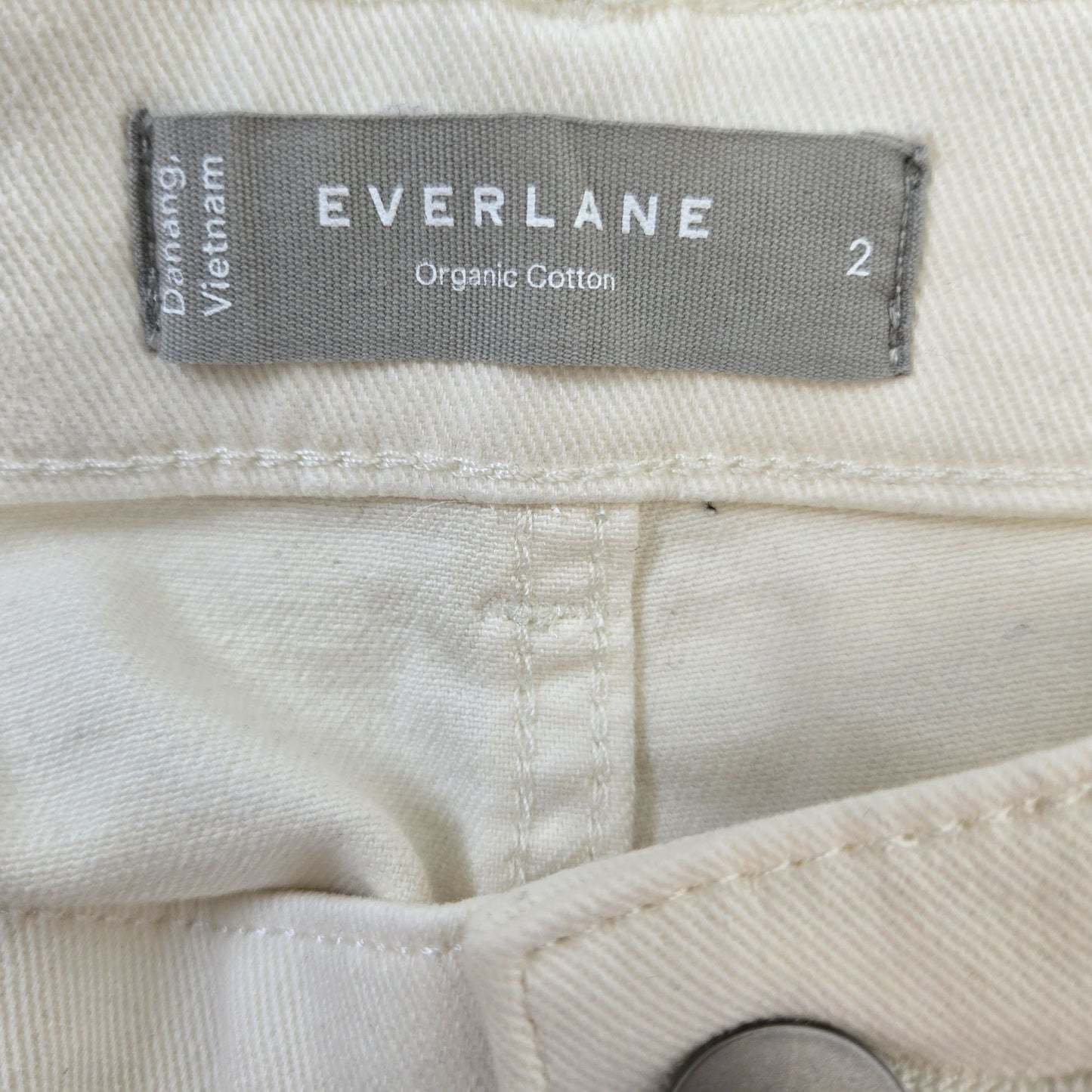NWT Everlane The Utility Barrel Pant in Bone Size 2