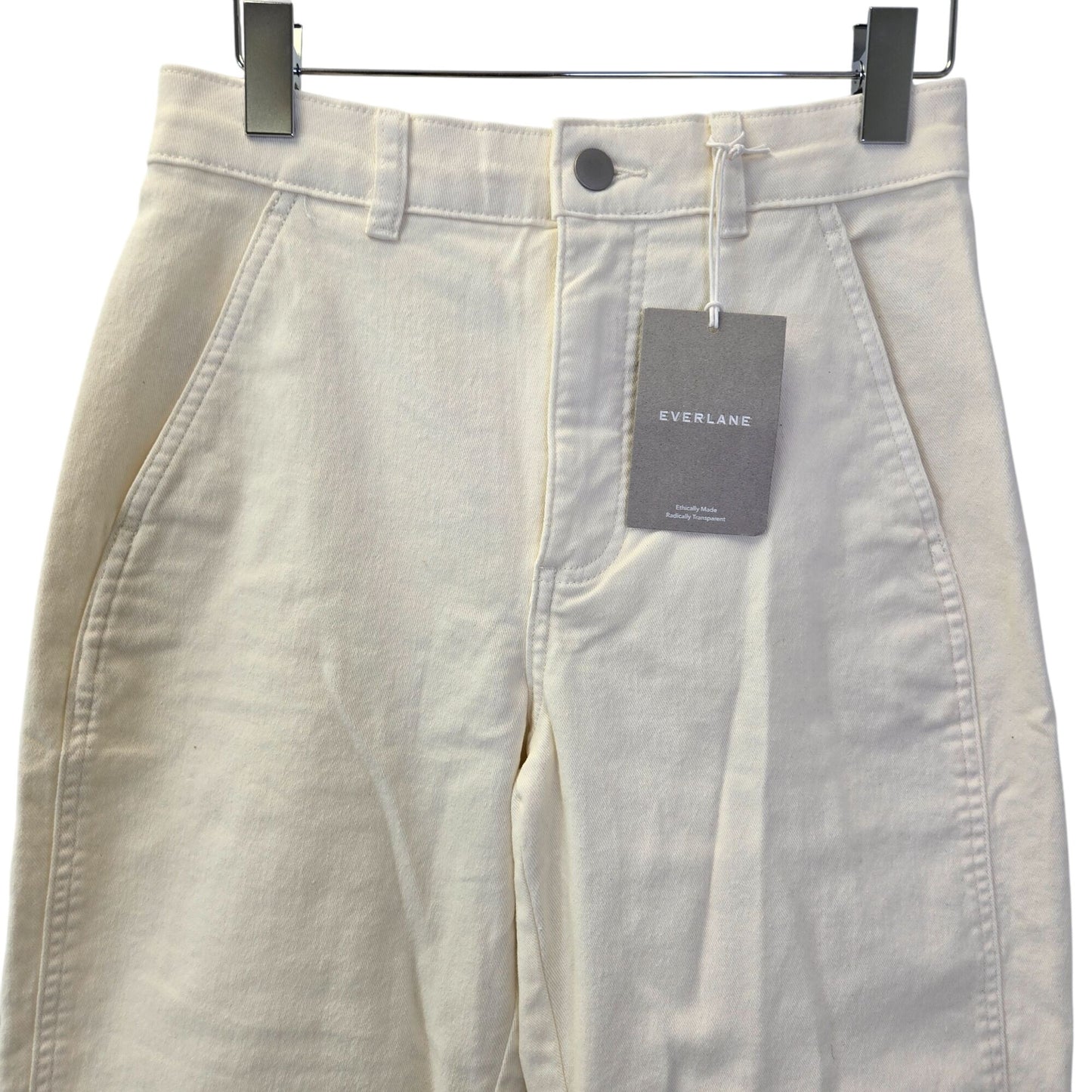 NWT Everlane The Utility Barrel Pant in Bone Size 2