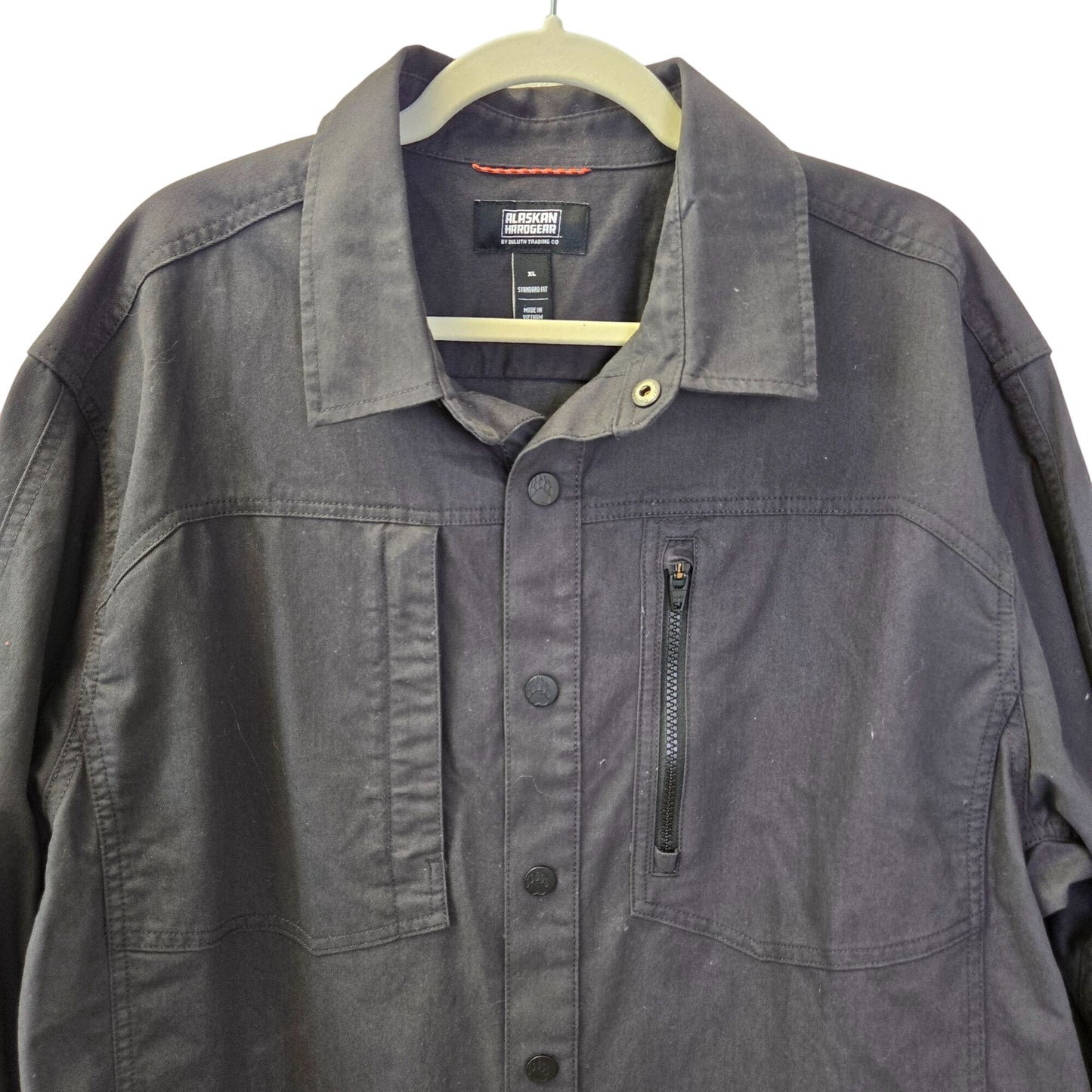 Duluth Trading Co Alaskan Hardgear Stone Run Standard Fit Overshirt Shacket Size XL