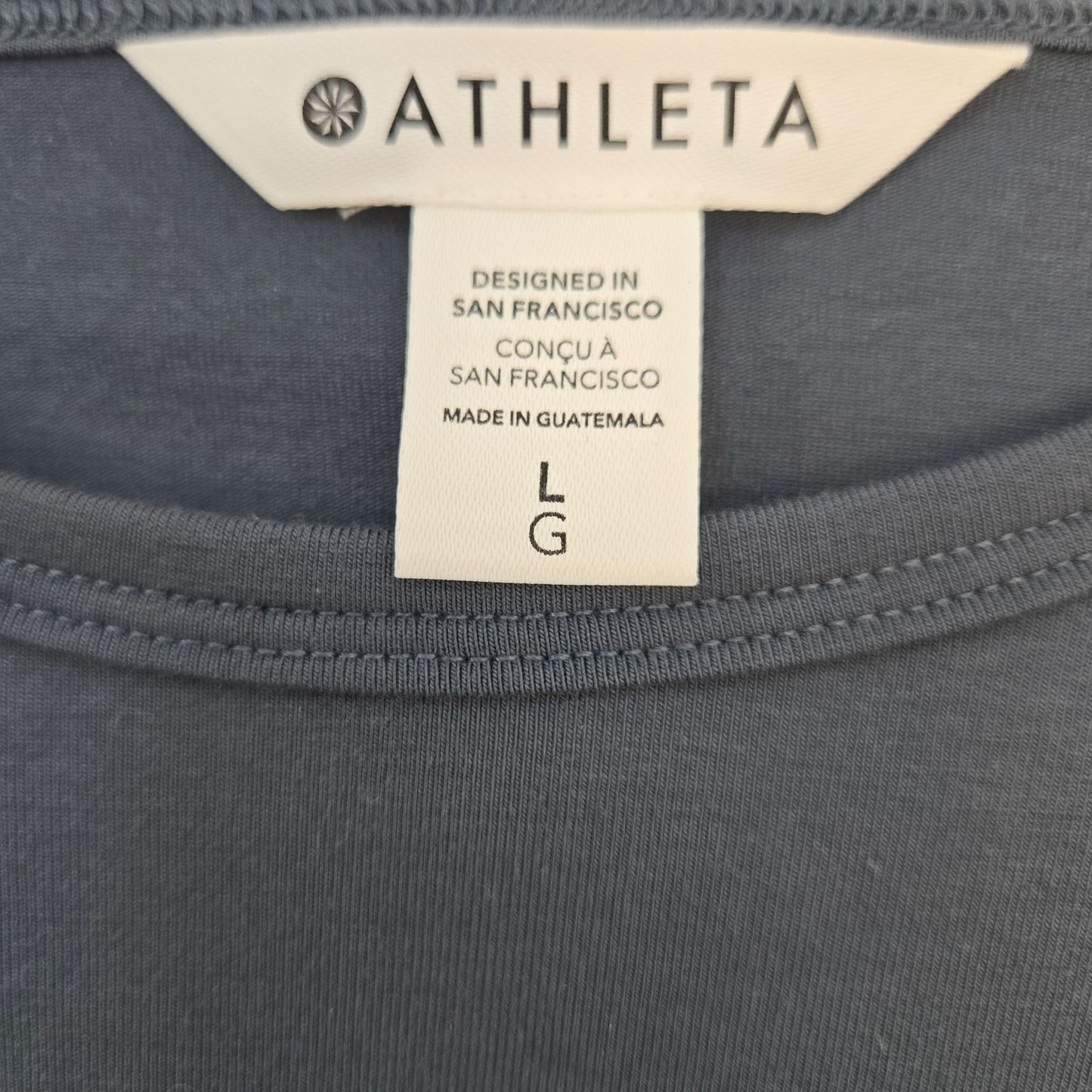 Athleta Essential Tee Activewear Casual Short Sleeve Dress Size Large