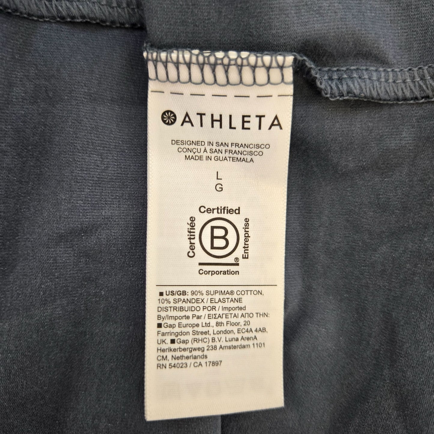 Athleta Essential Tee Activewear Casual Short Sleeve Dress Size Large