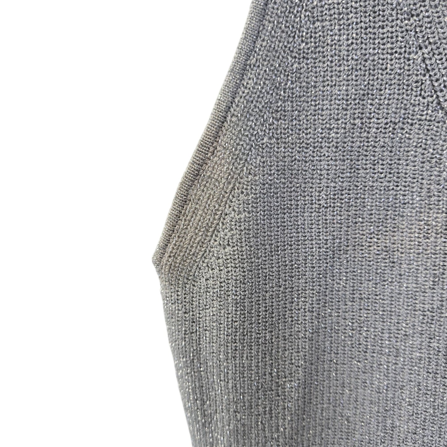 Rachel Roy Collection Silver Glitter Tank Top Size Medium
