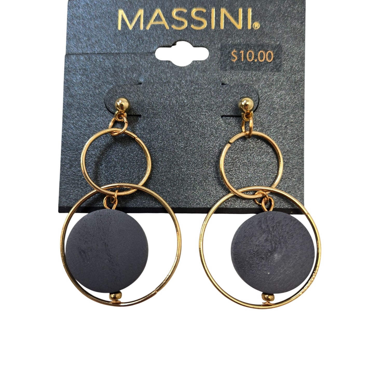 NWT Massini and Melrose and Market Bundle of 2 Gold Tone Earrings