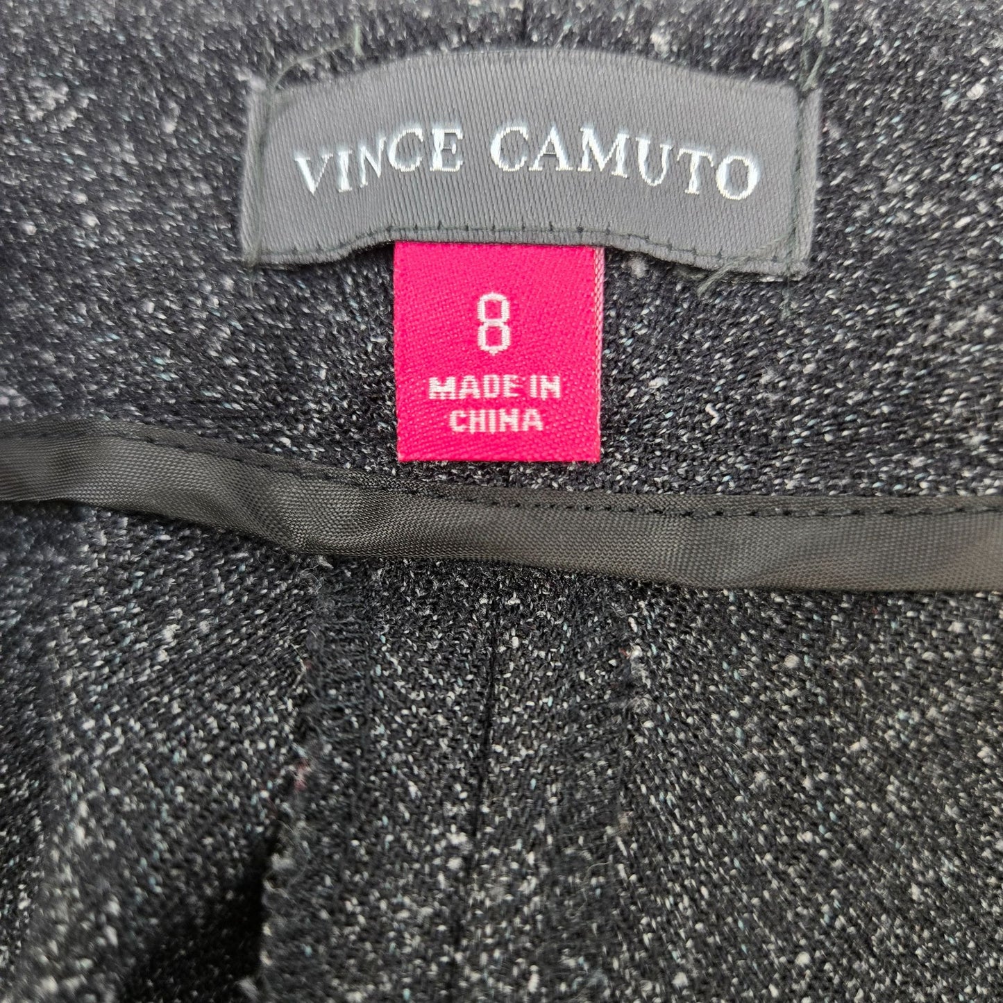 Vince Camuto Speckled Flared Viscose Blend Trouser Pants Size 8