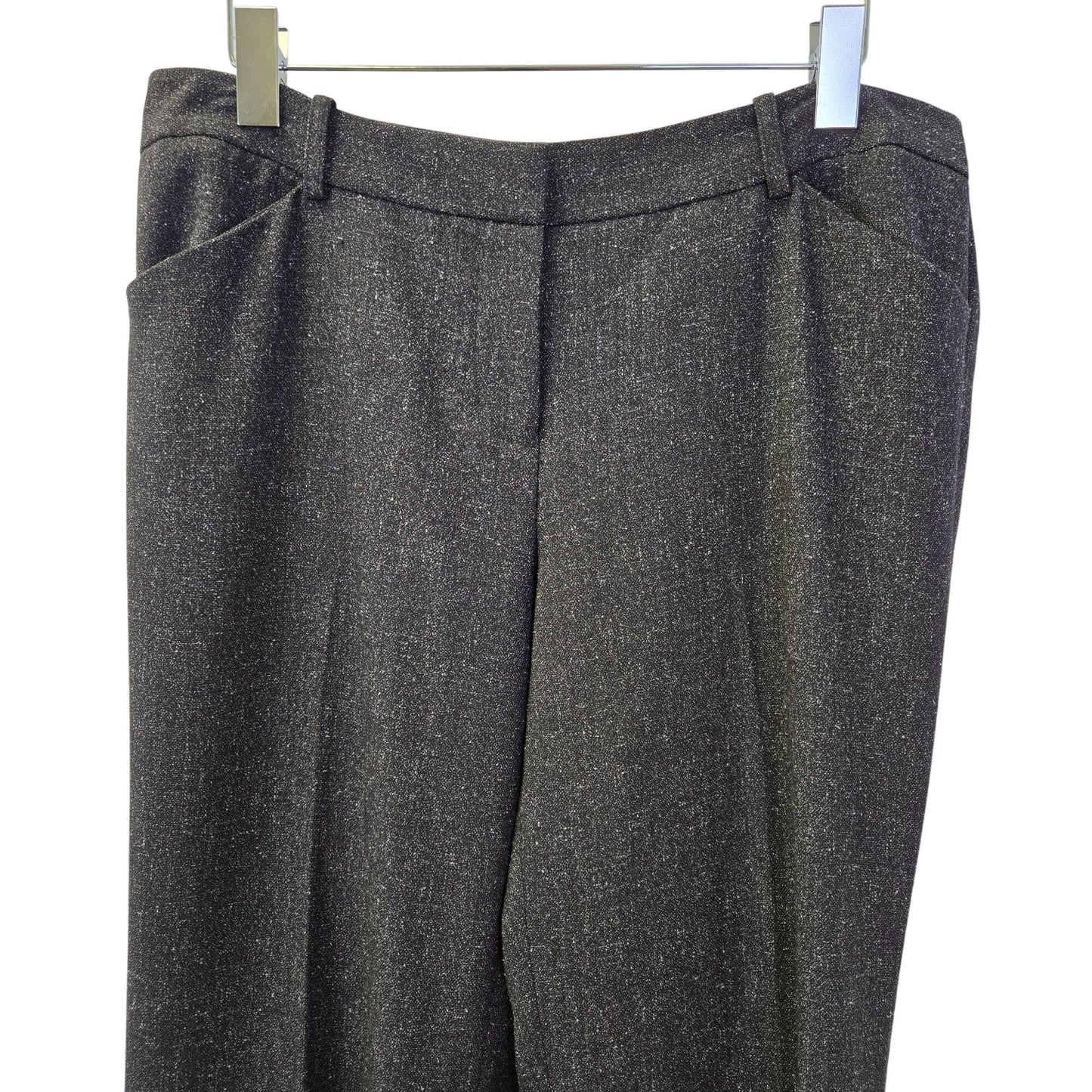 Vince Camuto Speckled Flared Viscose Blend Trouser Pants Size 8