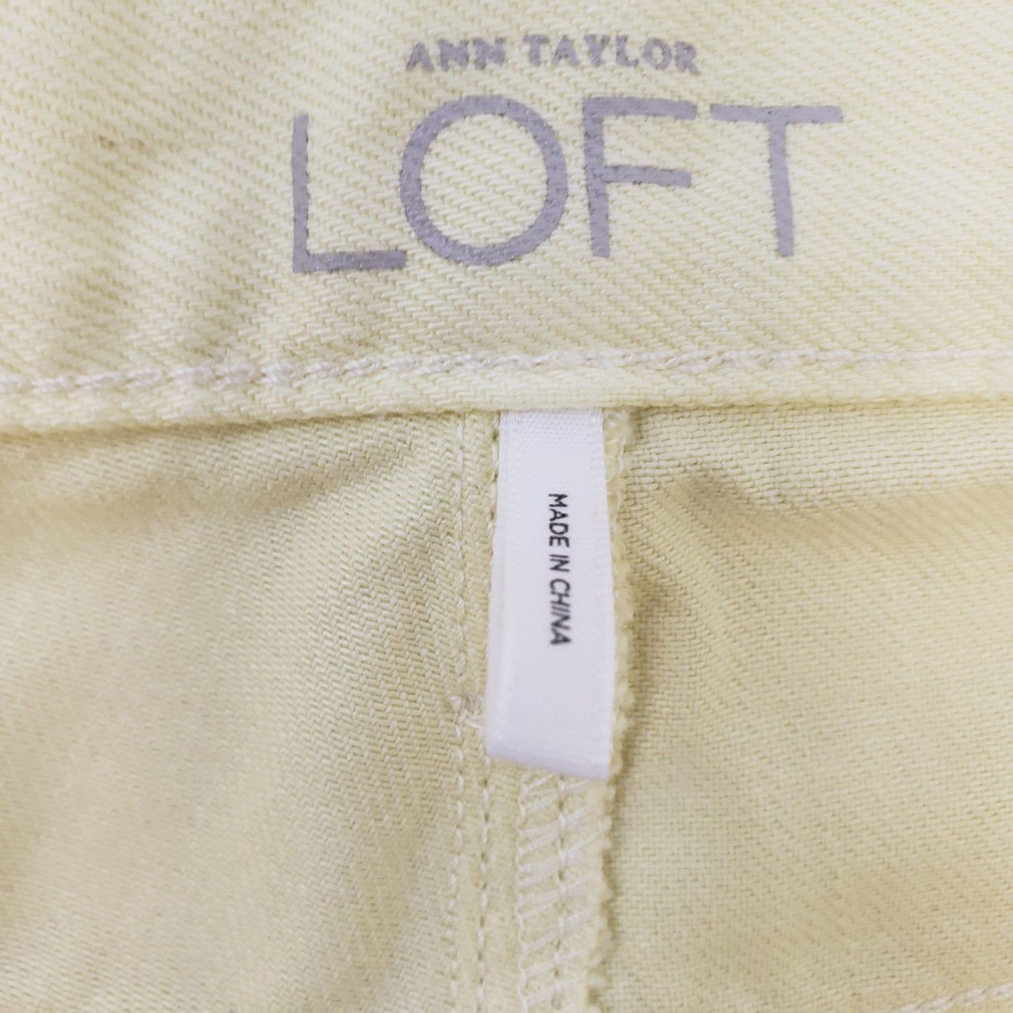 Loft Sunny Yellow Boyfriend Button Fly Jeans Size 26