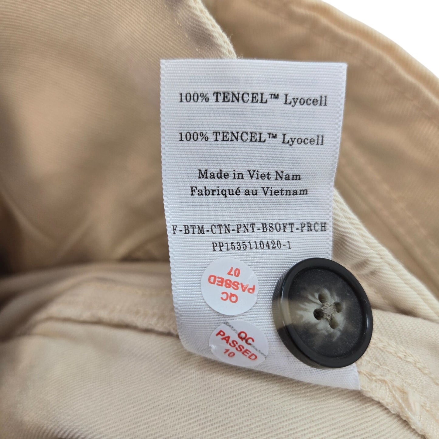 NWT Everlane The Tencel Relaxed Chino Pant in Parchment Size 10