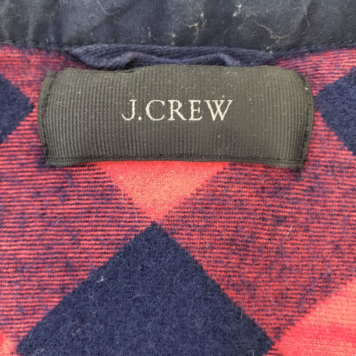 J. Crew Wool Blend Buffalo Check Shirt Jacket Size Medium (est)