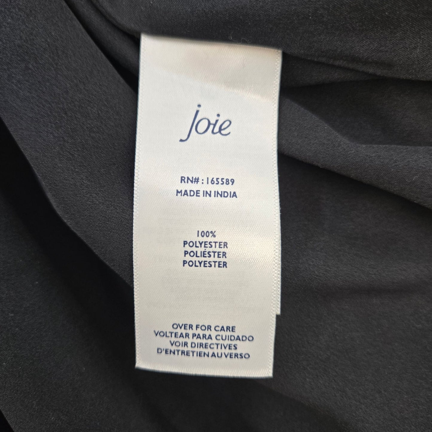 NWT Joie Balloon Sleeve Sheer Sleeve Dress in Caviar Size Medium