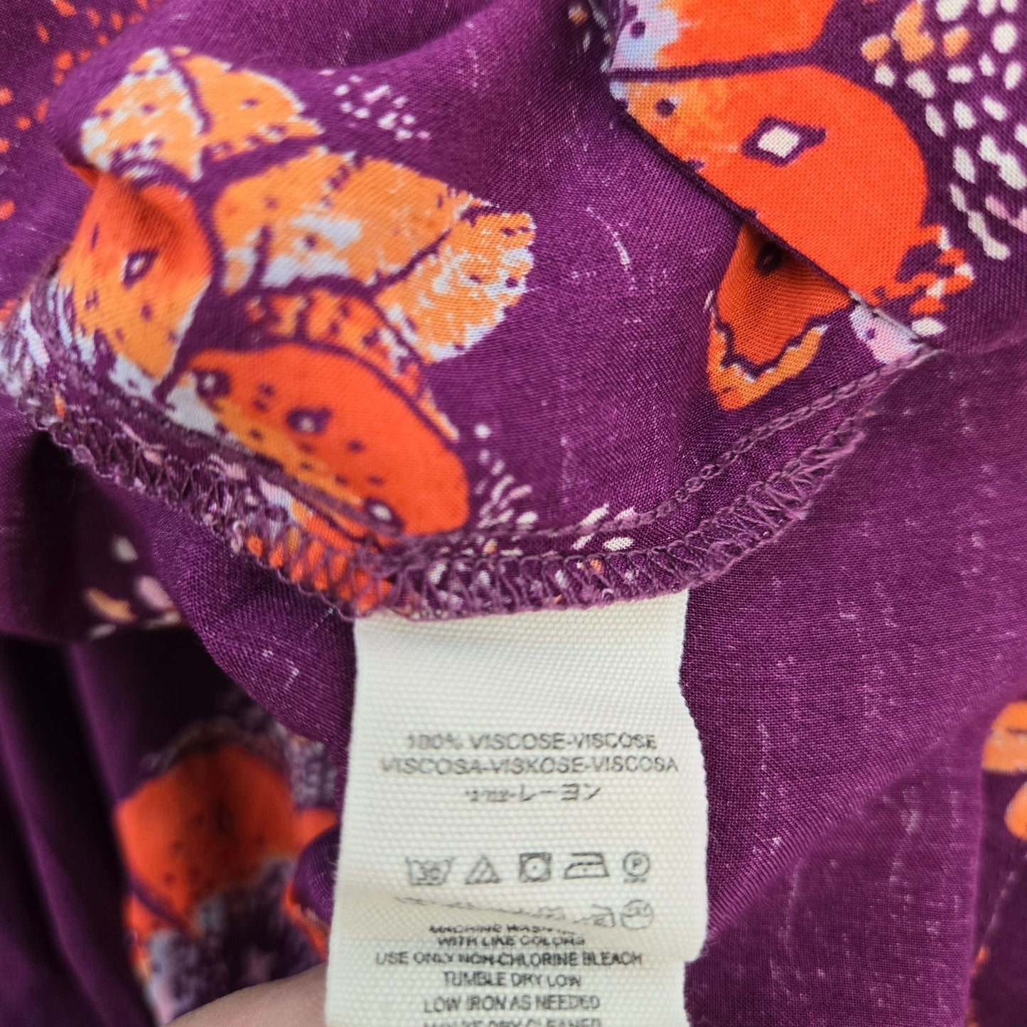 Free People Tuscan Dreams 100% Viscose Tunic Wrap Blouse Size Small