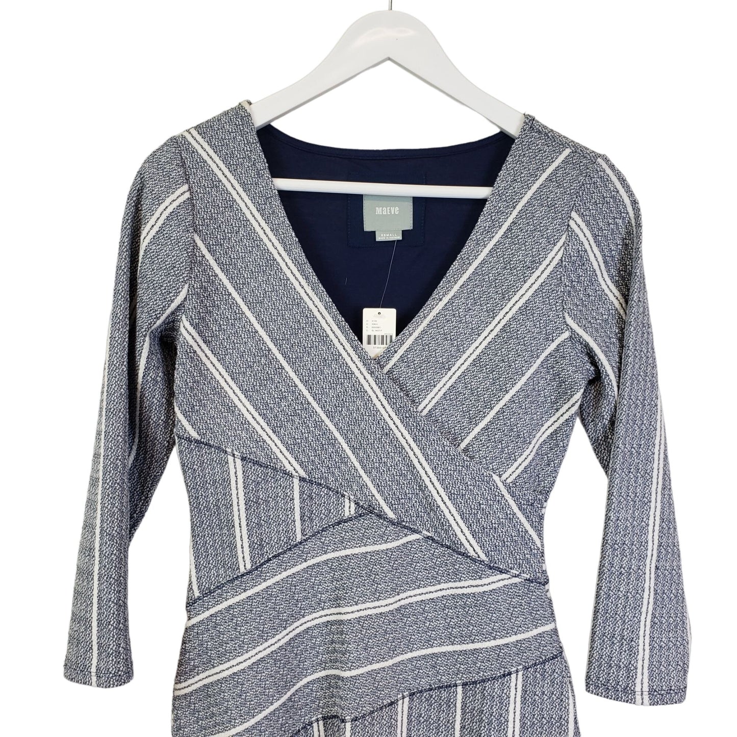 NWT Anthropologie Maeve Amelia Column Stripe Dress Size XS