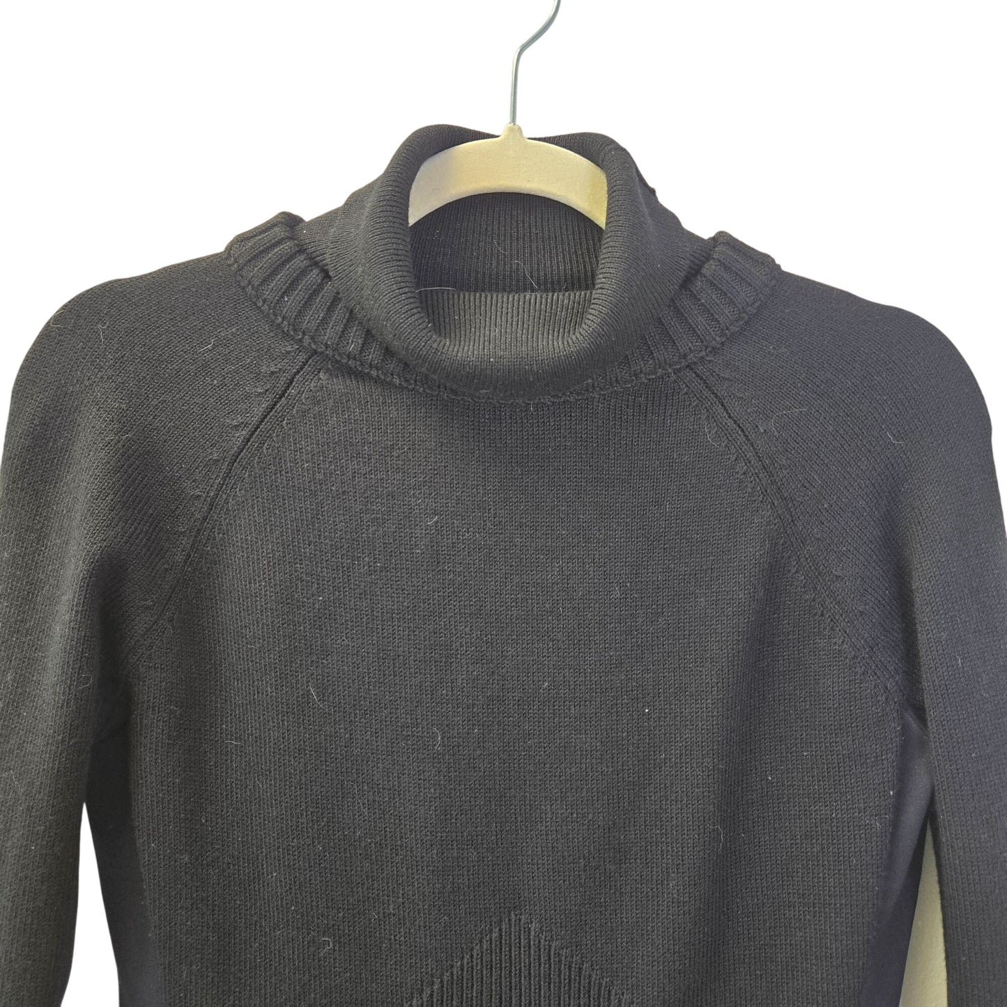 Athleta Mesa Hybrid T-Neck Merino Wool Blend Sweater Size XS