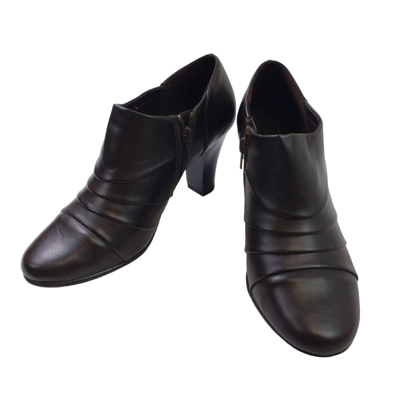 Aerosoles Vegan Leather Heeled Ankle Booties Size 9