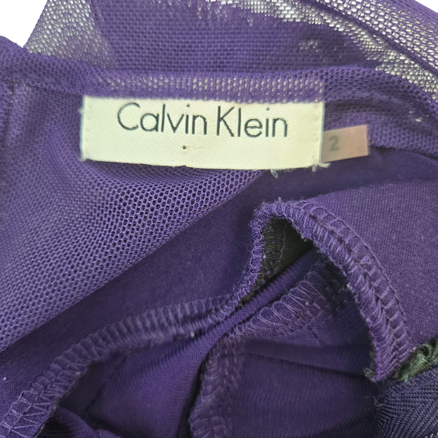 Calvin Klein Pleated Bandage Bodycon Dress Size 2