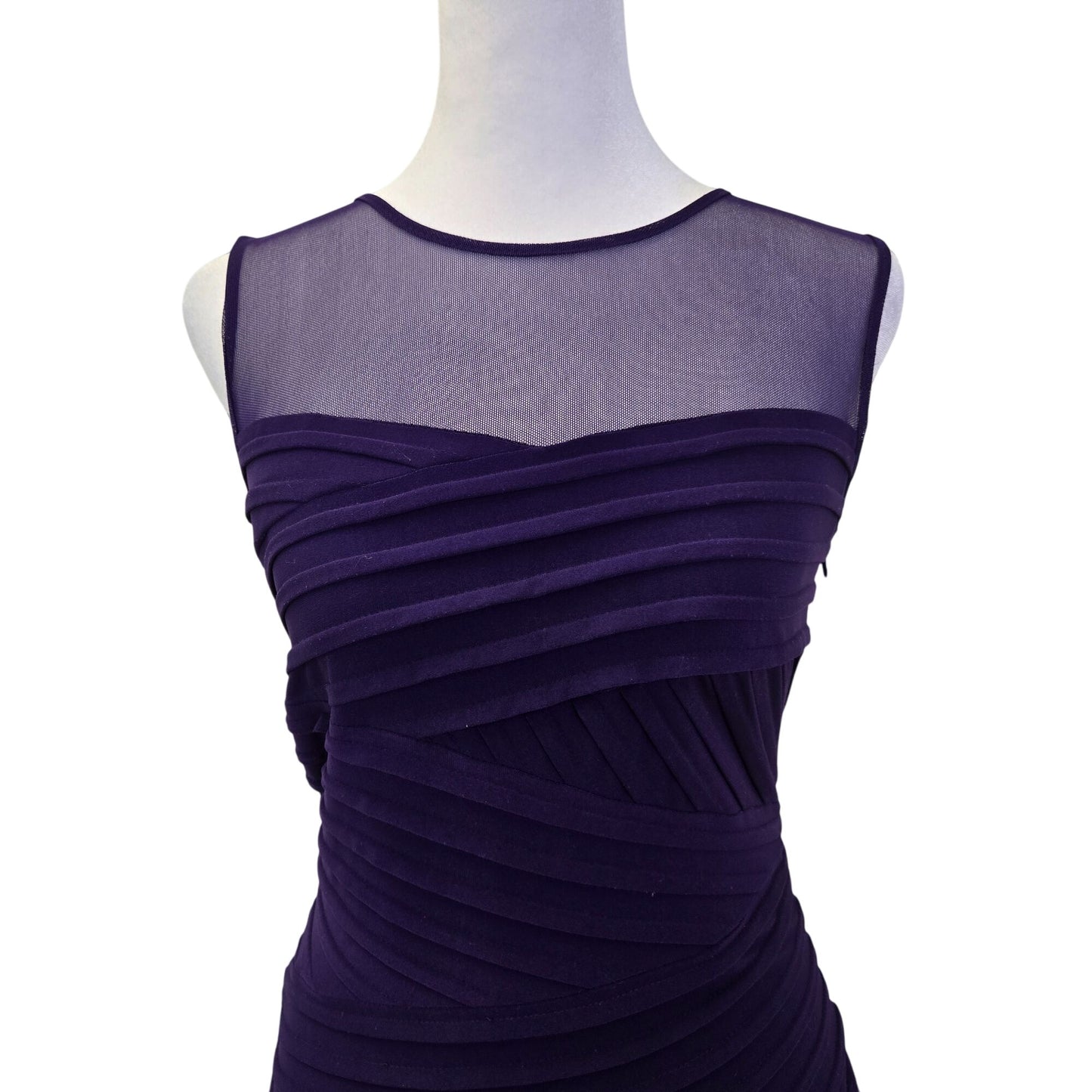 Calvin Klein Pleated Bandage Bodycon Dress Size 2