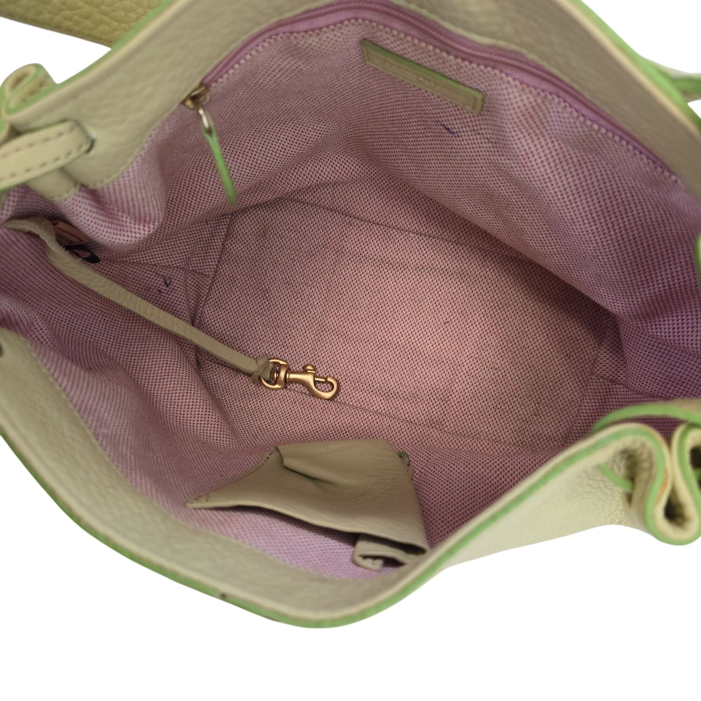 Dooney & Bourke Lime Green Medium Gathered Sac from the Marchesa Collection