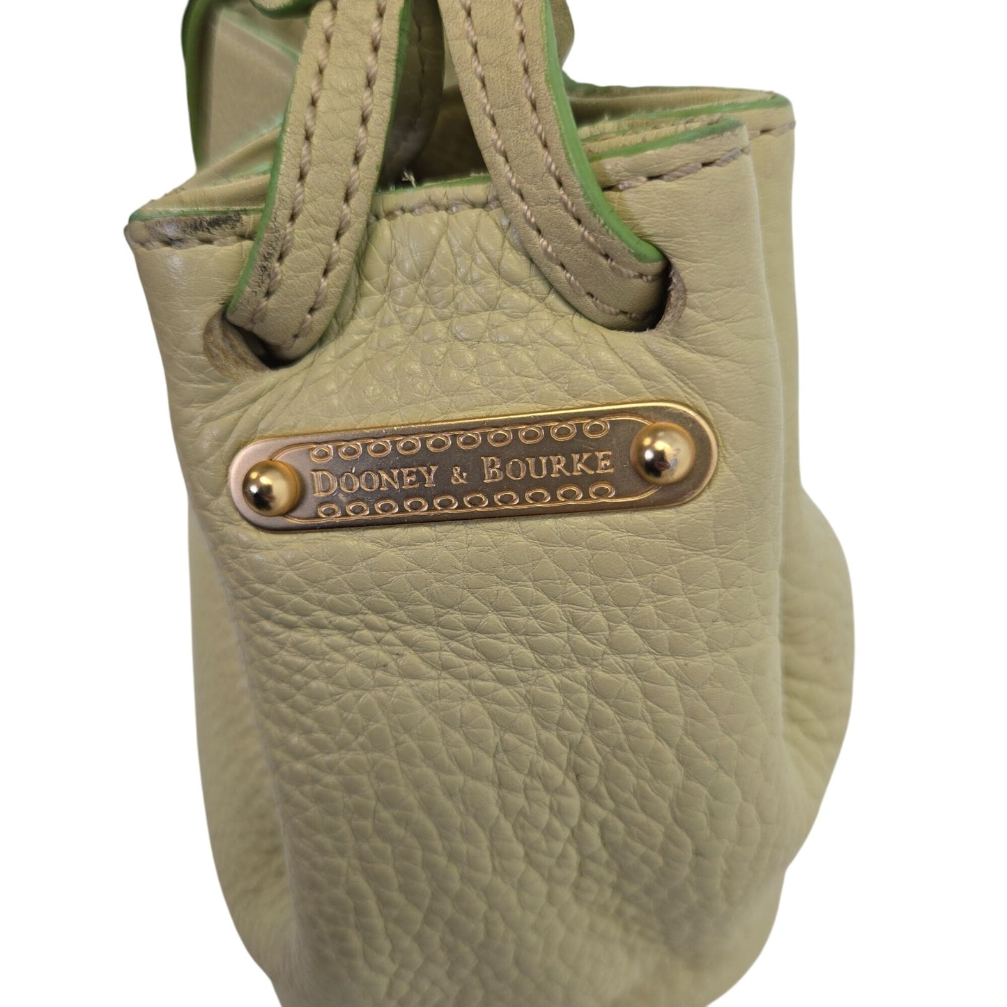 Dooney & Bourke Lime Green Medium Gathered Sac from the Marchesa Collection