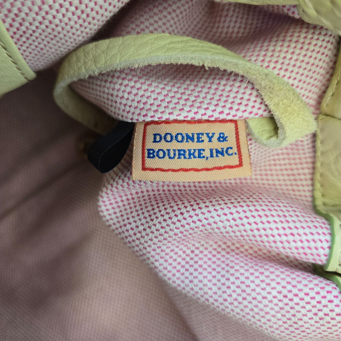 Dooney & Bourke Lime Green Medium Gathered Sac from the Marchesa Collection