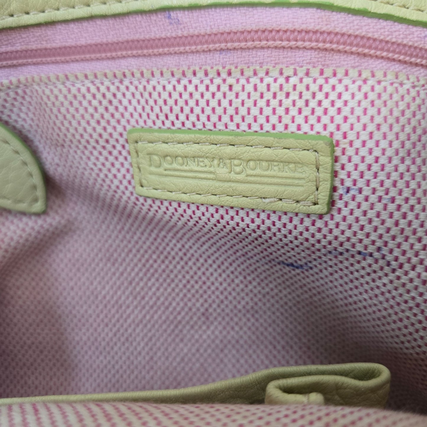 Dooney & Bourke Lime Green Medium Gathered Sac from the Marchesa Collection