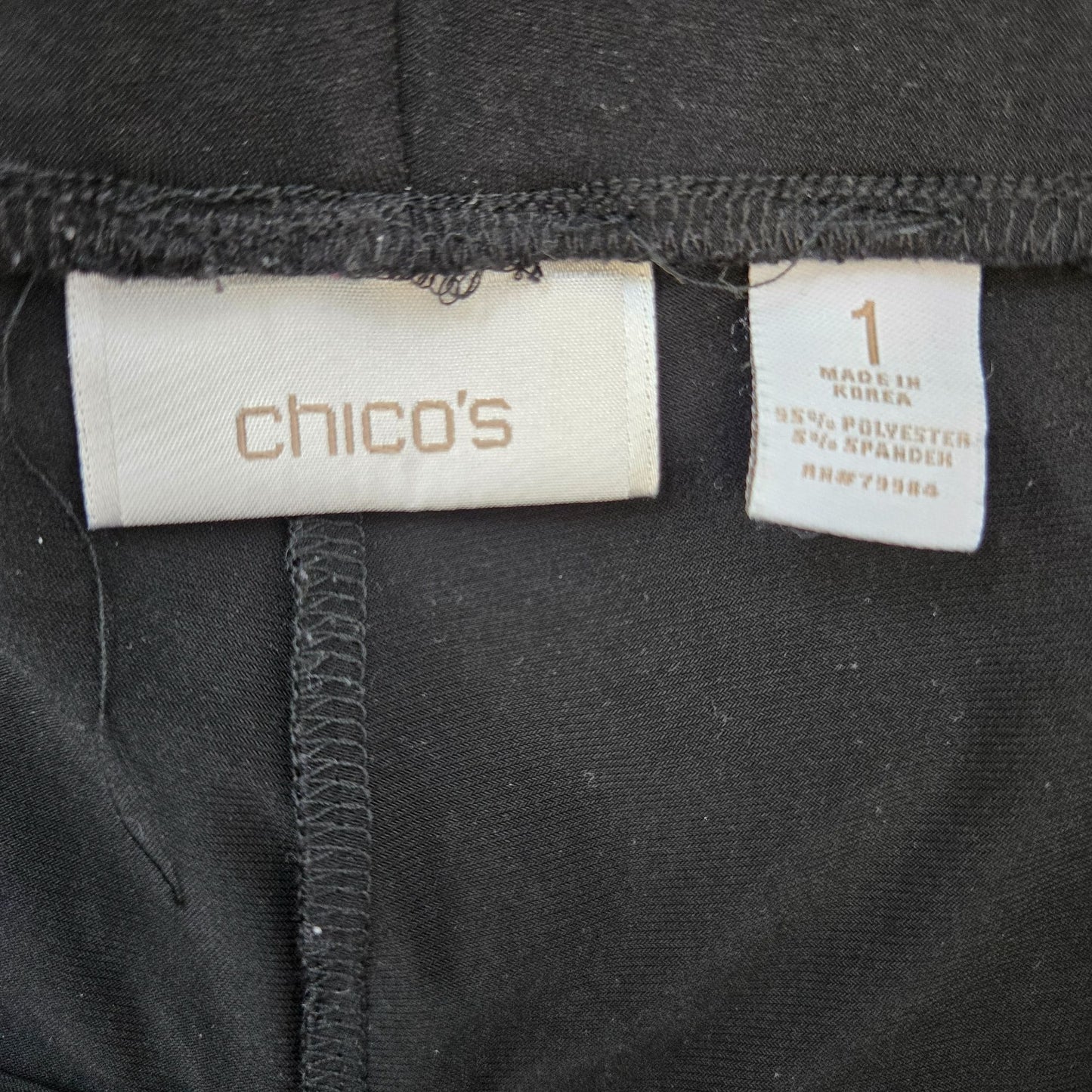 Chico's Wide Leg Trouser Pull-On Casual Pants Size Chico's 1/Medium