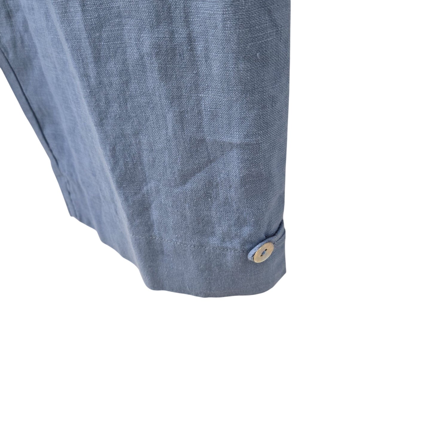 NWT Aegean 100% Linen Wide Leg Pull-On Pants Size L