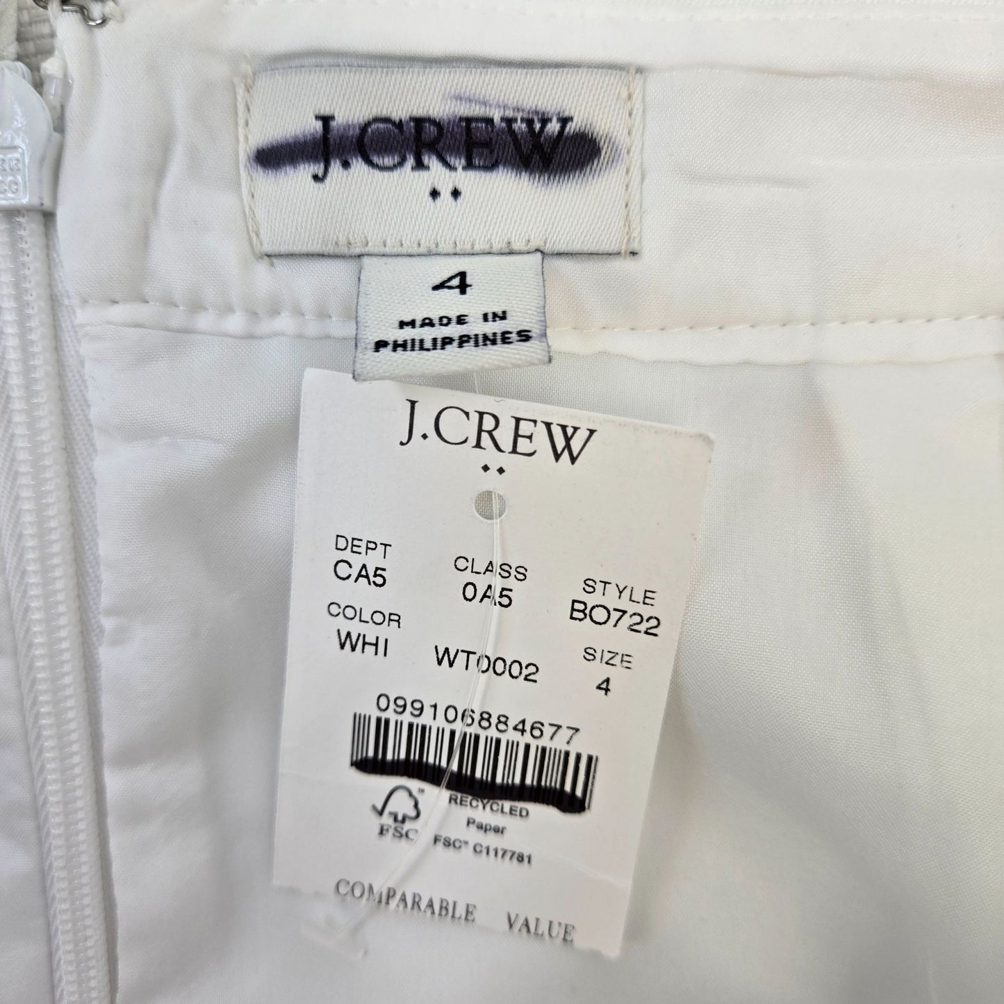 NWT J. Crew Factory Kelsey Pencil Skirt Size 4