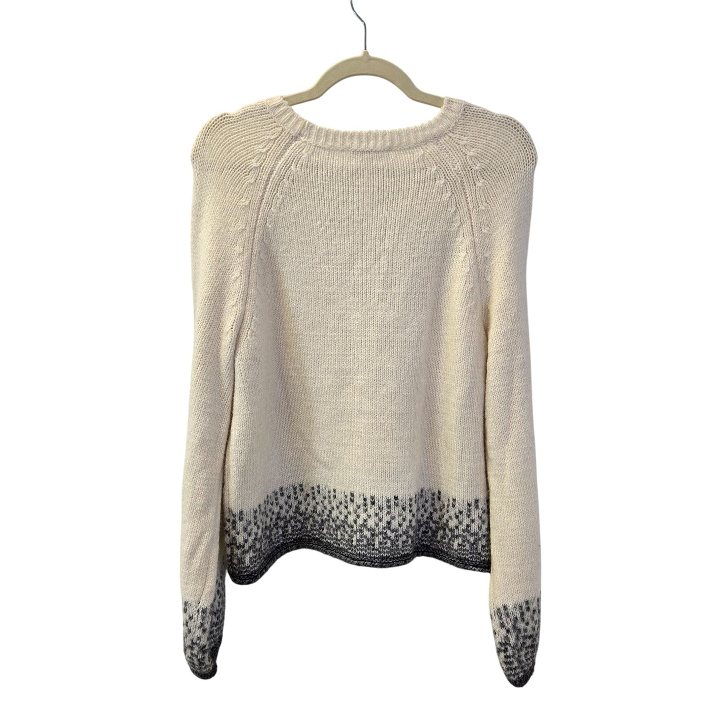 Splendid Wool & Cashmere Blend Crewneck Balloon Sleeve Sweater Size Large