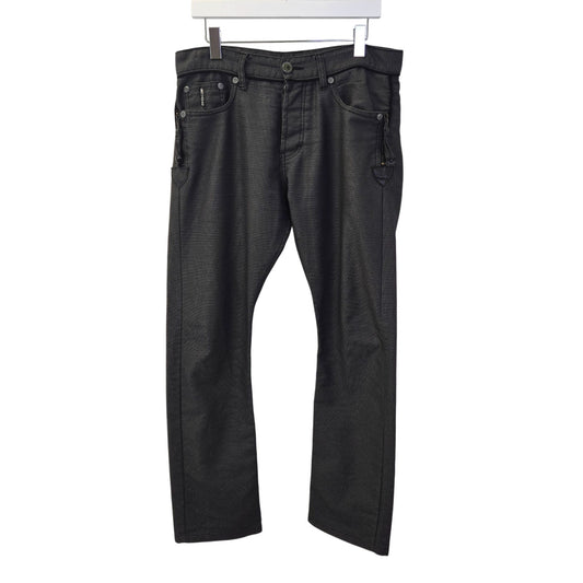 DSquared2 Emergency Sustenance Dot Print Zipper Embellished Pants Size 32