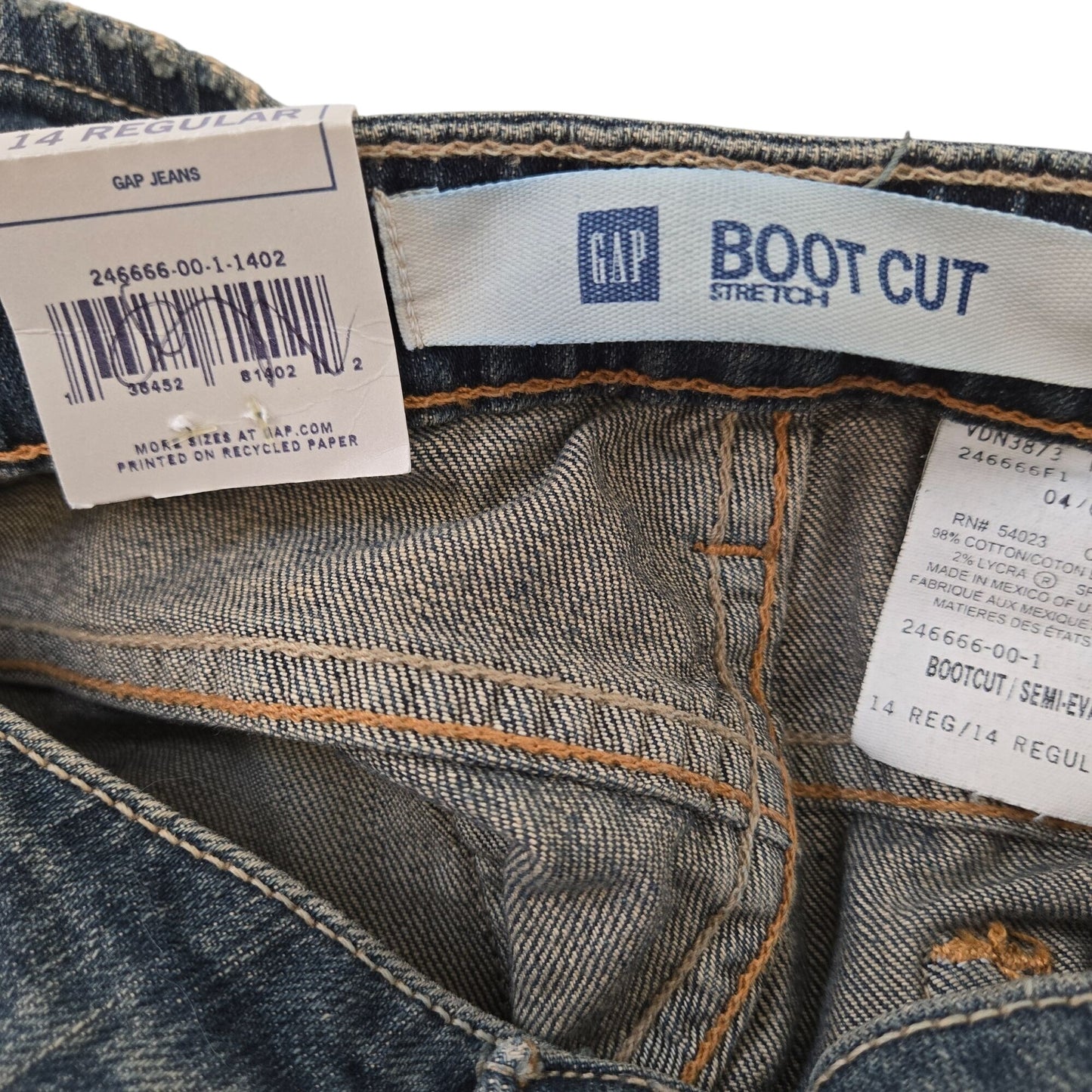 NWT Gap Boot Cut Jeans in Dark Vintage Size 14