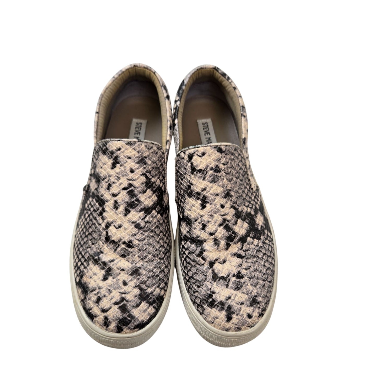 Steve Madden Gills Vegan Leather Snake Print Loafer Shoes Size 8