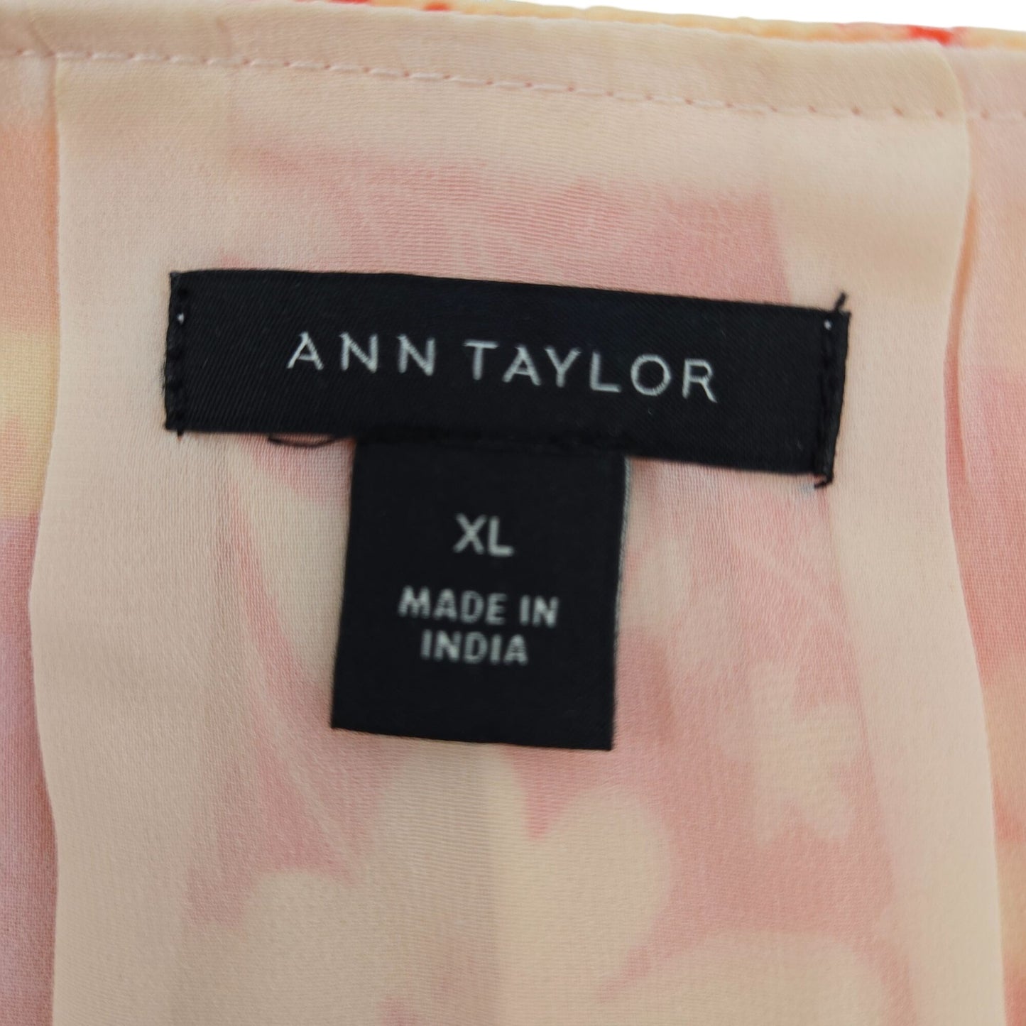Ann Taylor Floral V-Neck Blouse Size XL