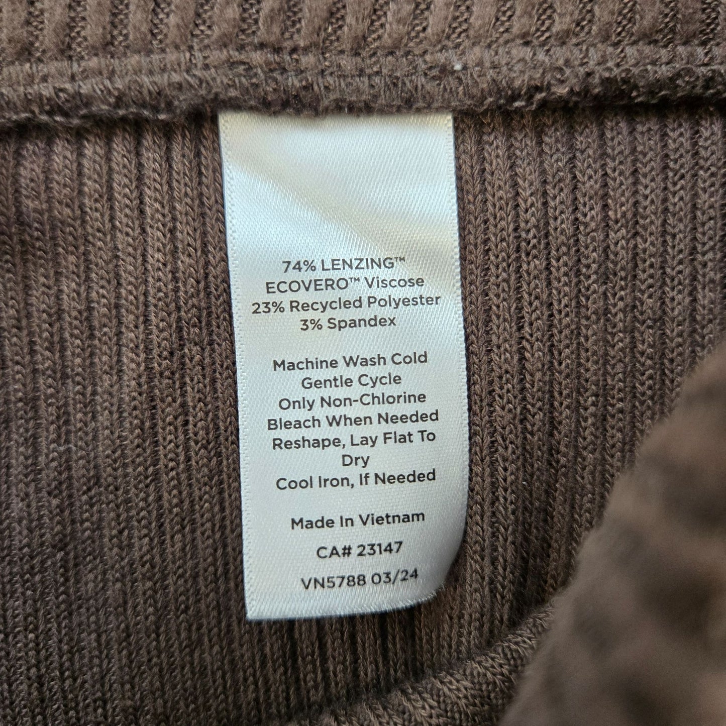 Haven Well Within Ribbed Relaxed Wide Leg Viscose Loungewear Pants Size Small