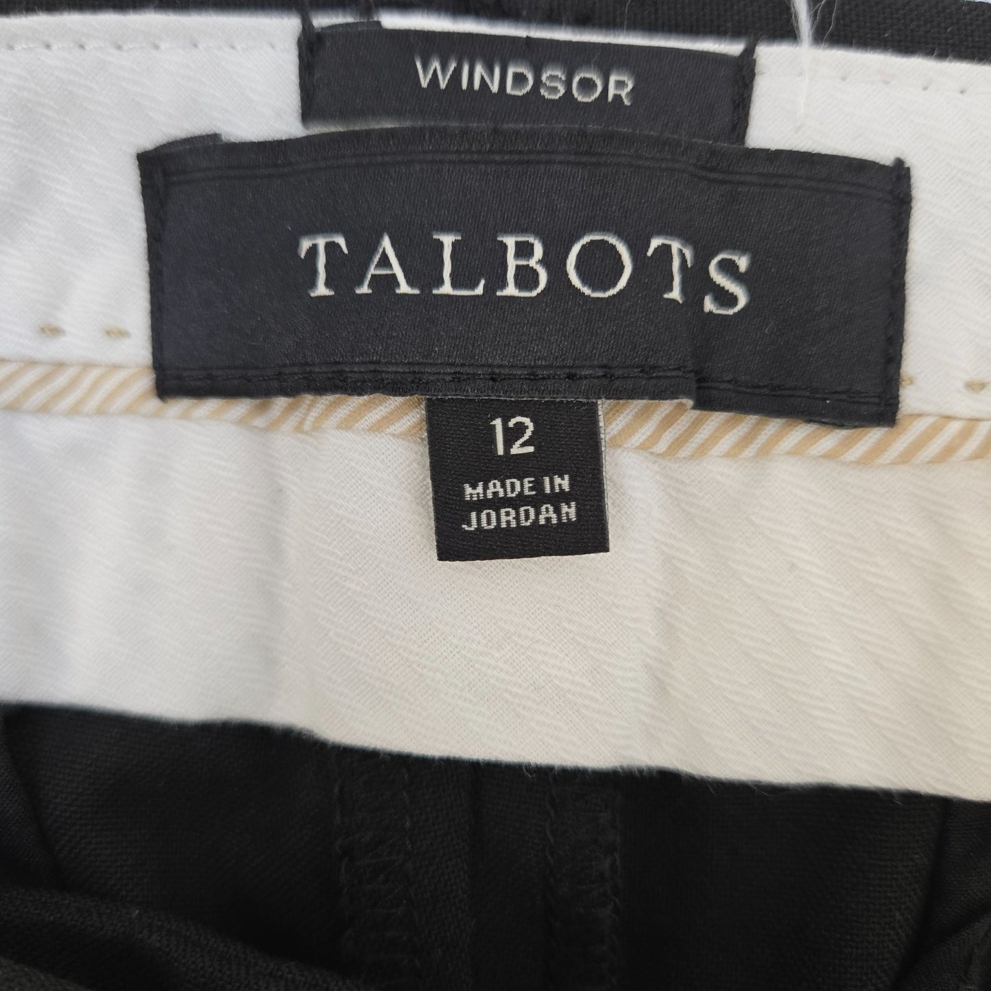 Talbots Windsor Straight Leg Trouser Pants Size 12