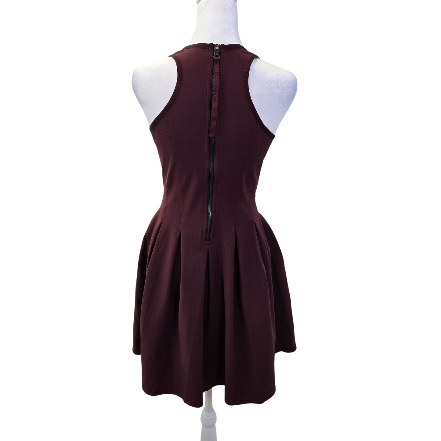 Lululemon Here To There Skater Mini Dress in Bordeaux Drama Size 0 (est)