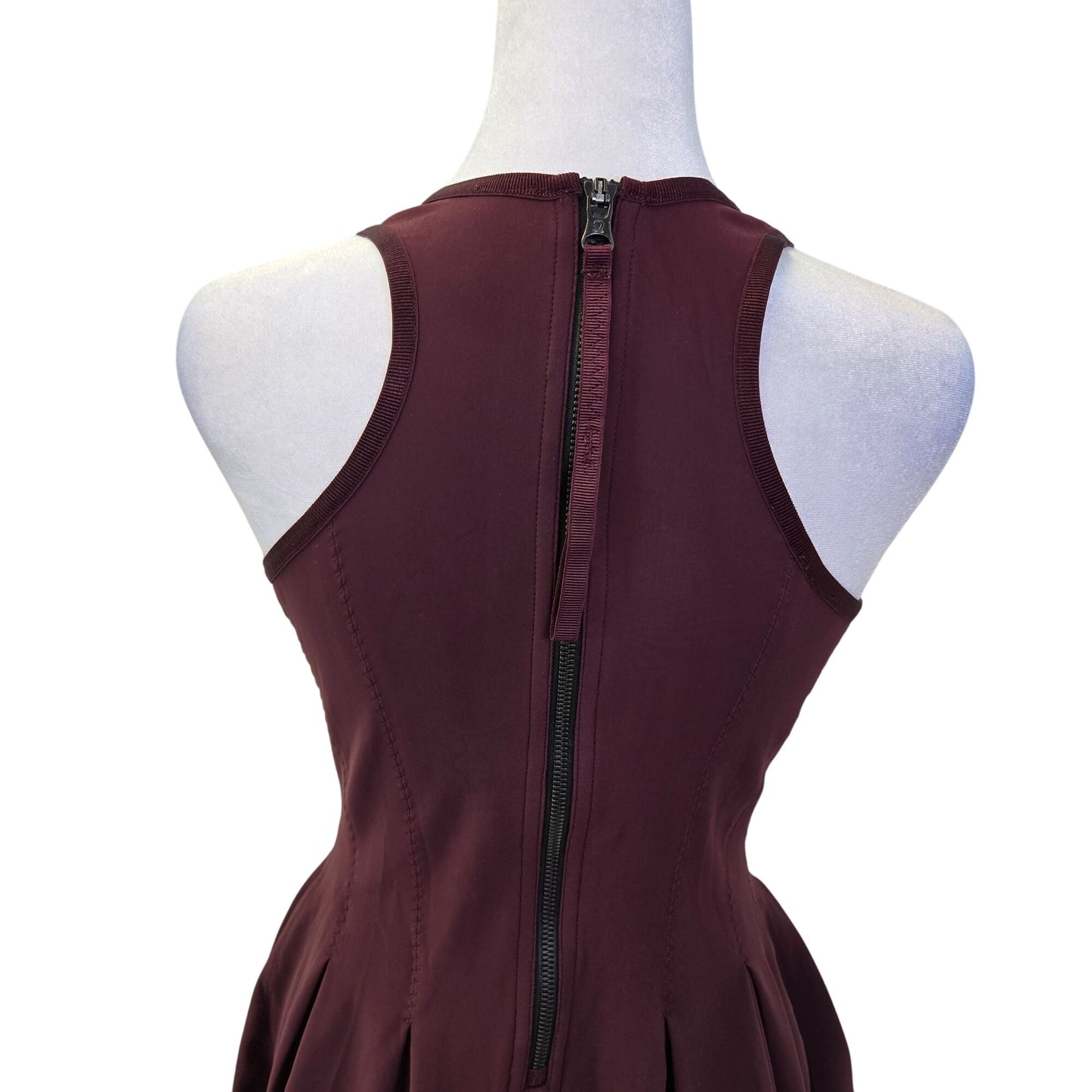 Lululemon Here To There Skater Mini Dress in Bordeaux Drama Size 0 (est)
