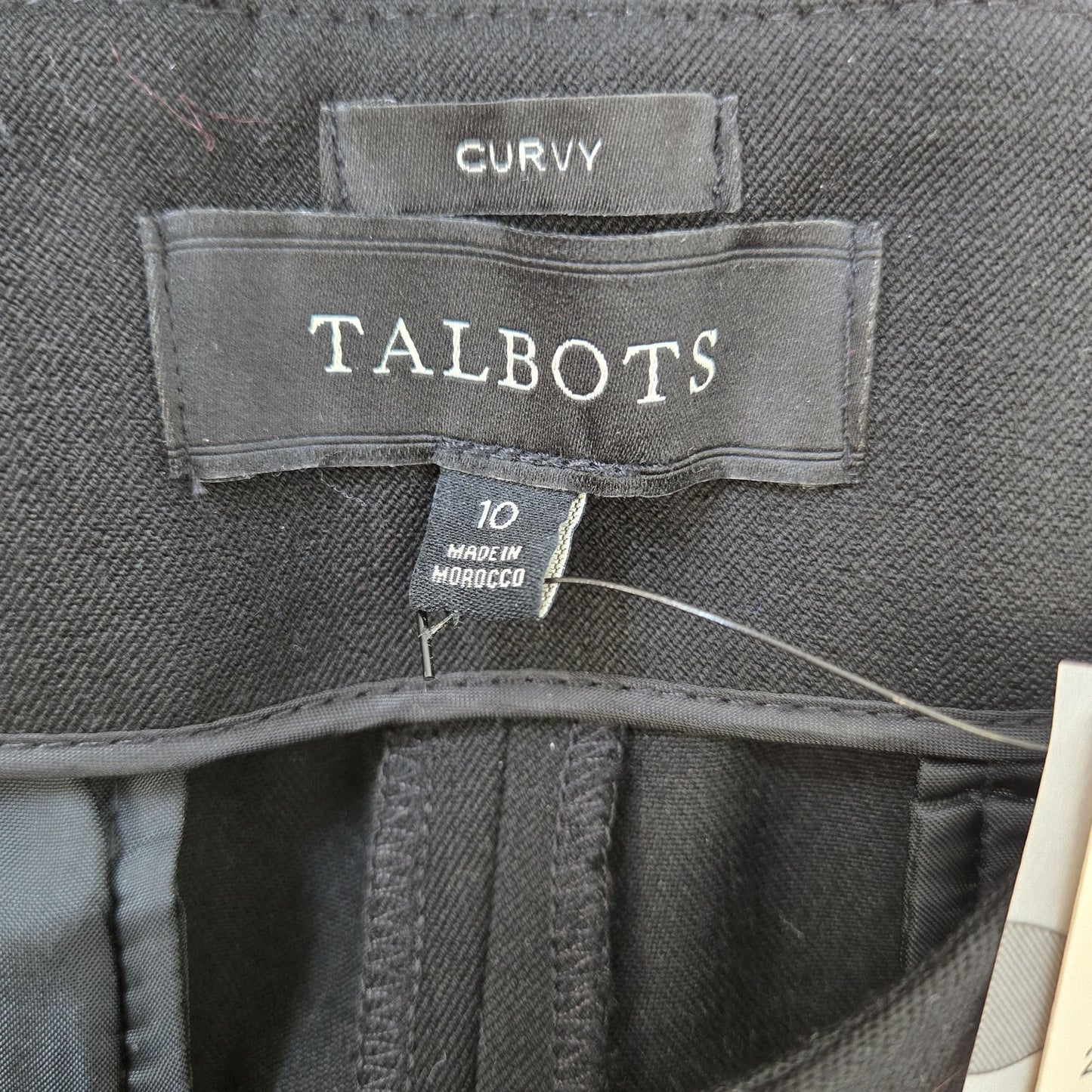 NWT Talbots Curvy Flat Front Tapered Trouser Pants Size 10