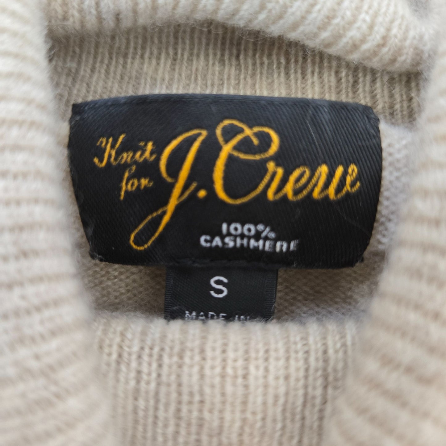 J. Crew 100% Cashmere Turtleneck Sweater Size Small