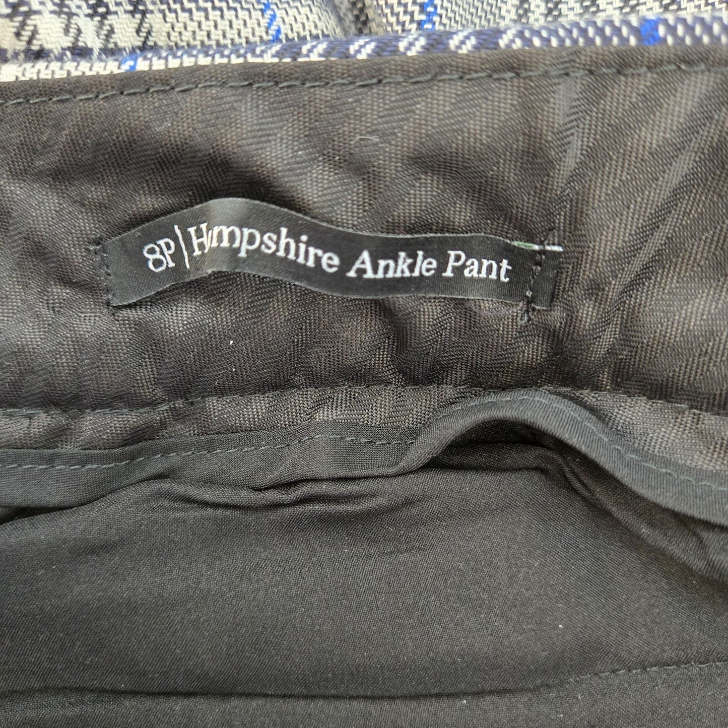 Talbots Plaid Hampshire Ankle Pants Size 8 Petite