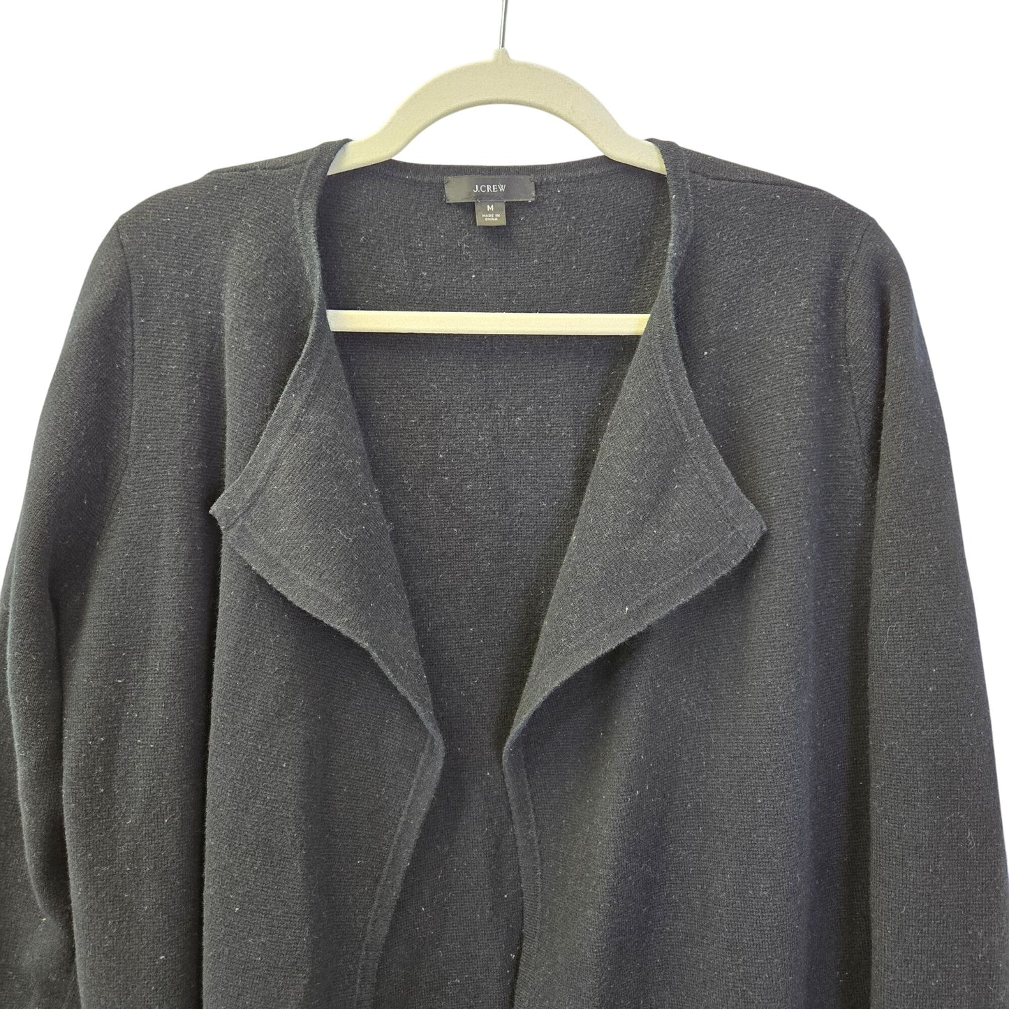J. Crew Wool Blend Open Cardigan Longline Sweater Size Medium