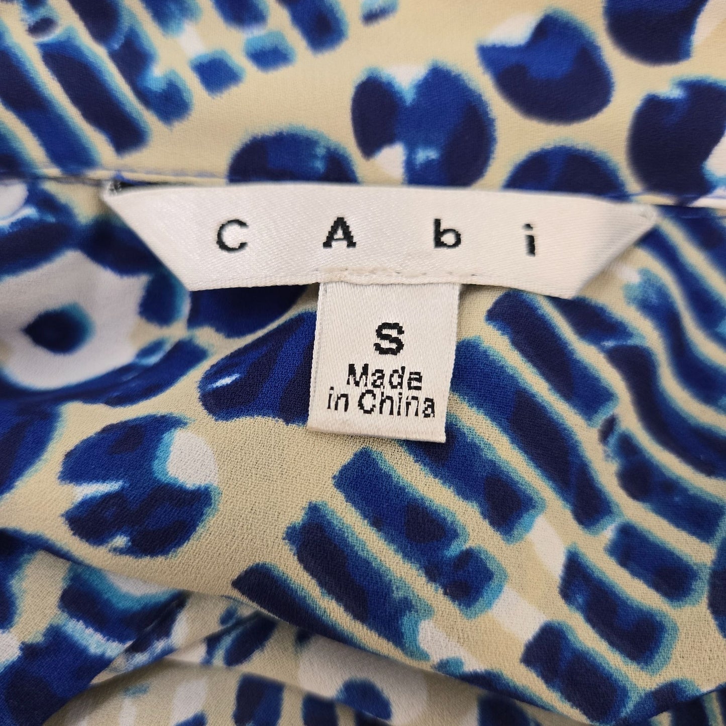 Cabi Blue Jewel Tunic Belted Button Down Shirt Dress Size Small *Missing Belt*
