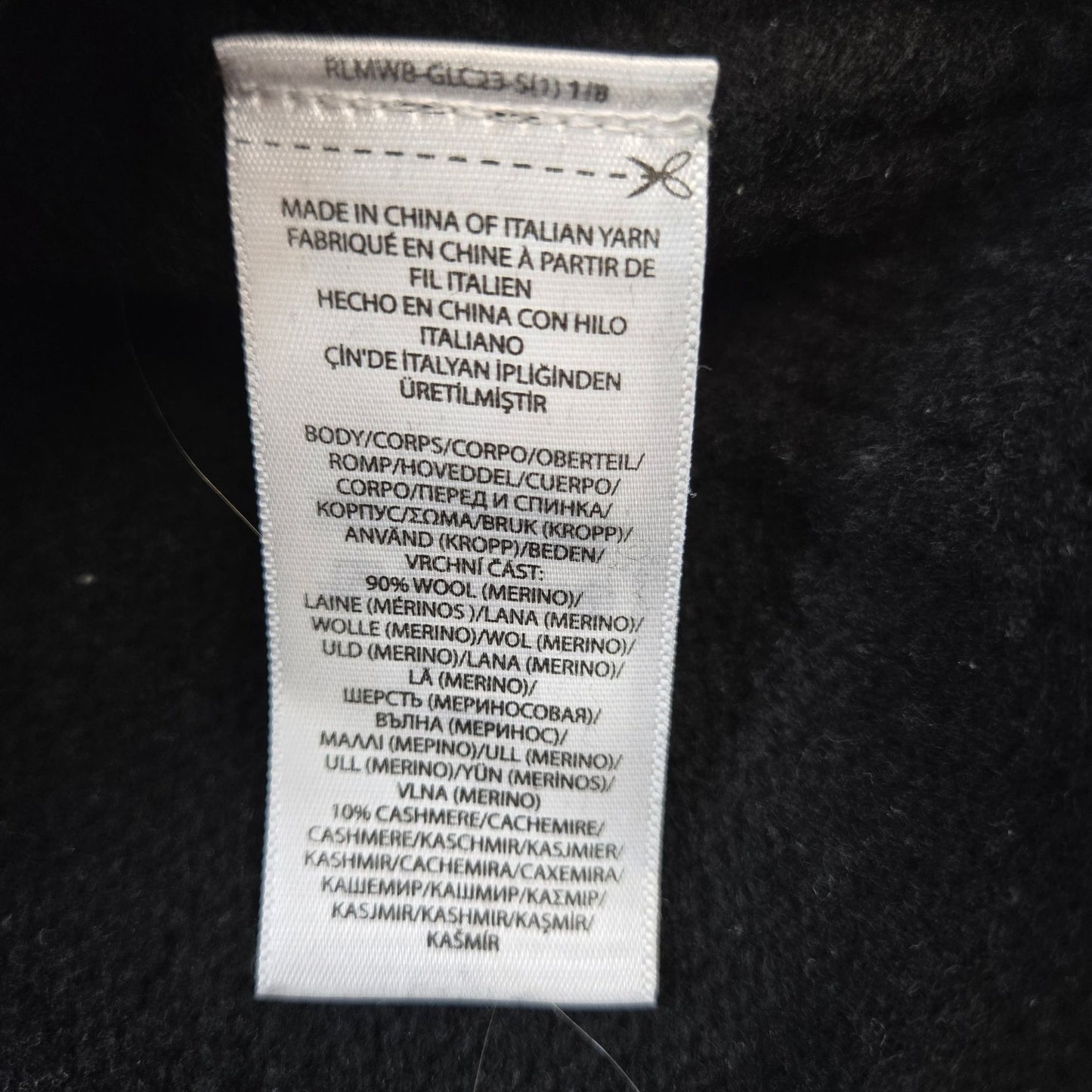 Polo Ralph Lauren Oversized Wool & Cashmere Blend Turtleneck Sweater Size XS