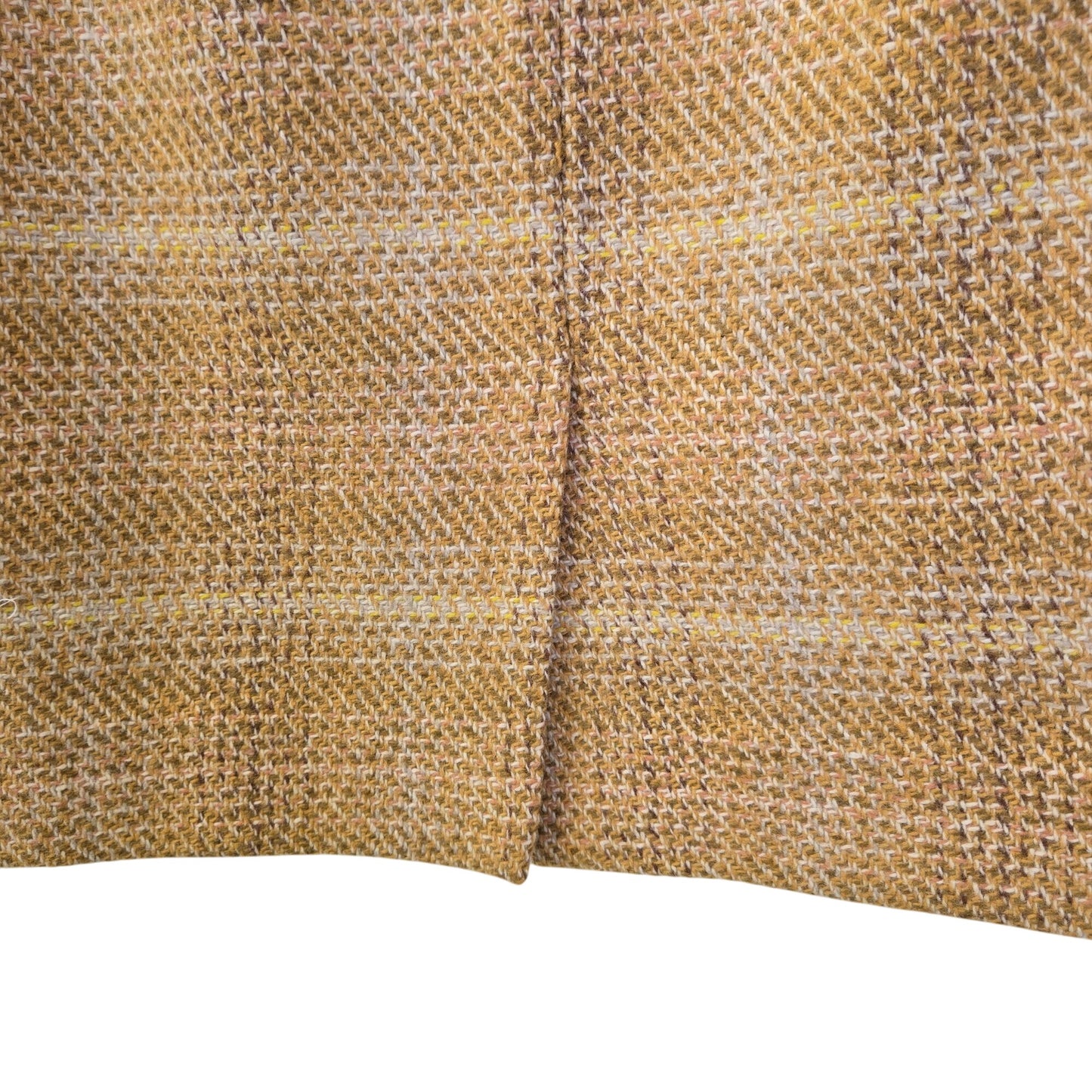 J. Crew Wool Blend The Pencil Skirt in a Gold Plaid Pattern Size 2