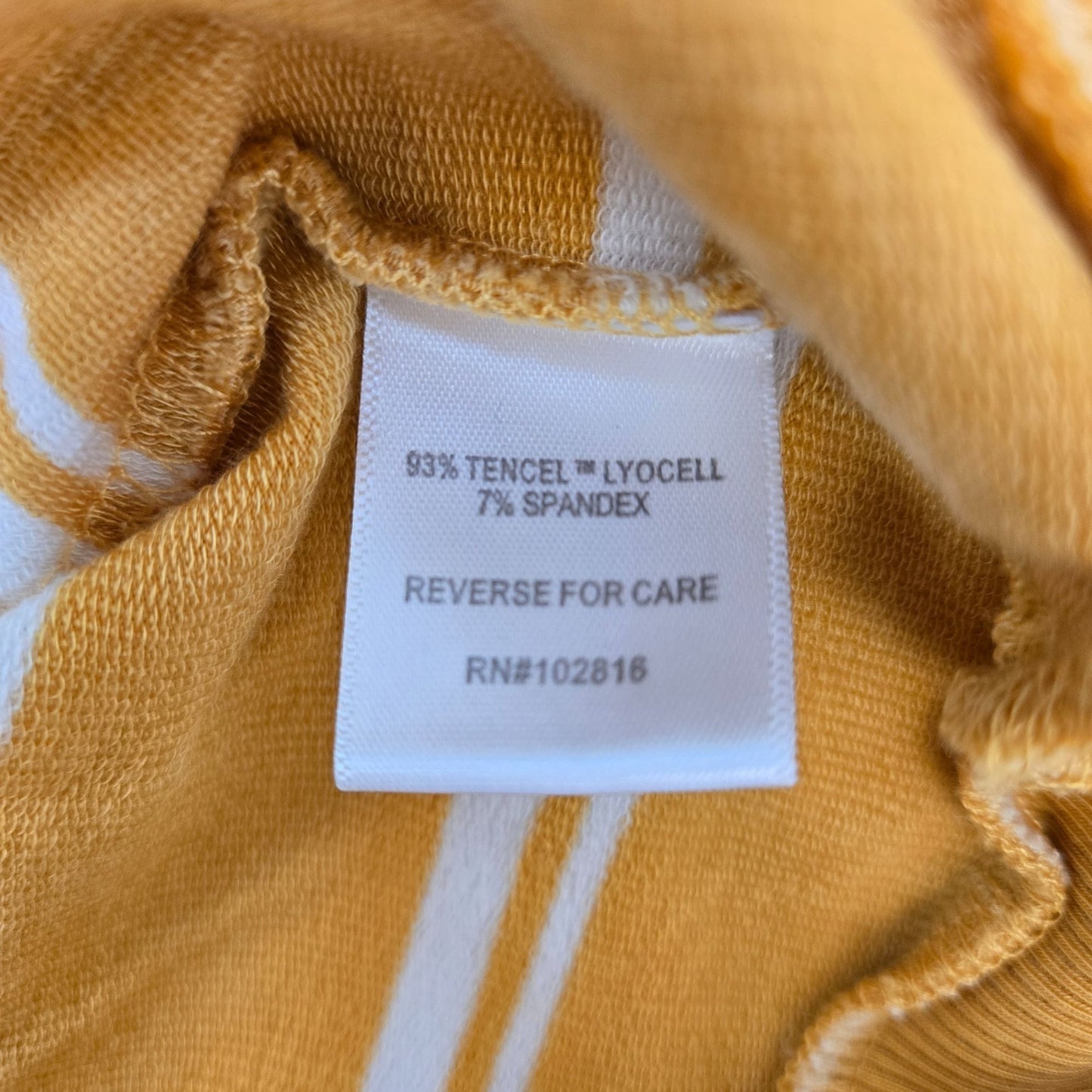 Garnet Hill Cowlneck Striped Sweatshirt Size Medium