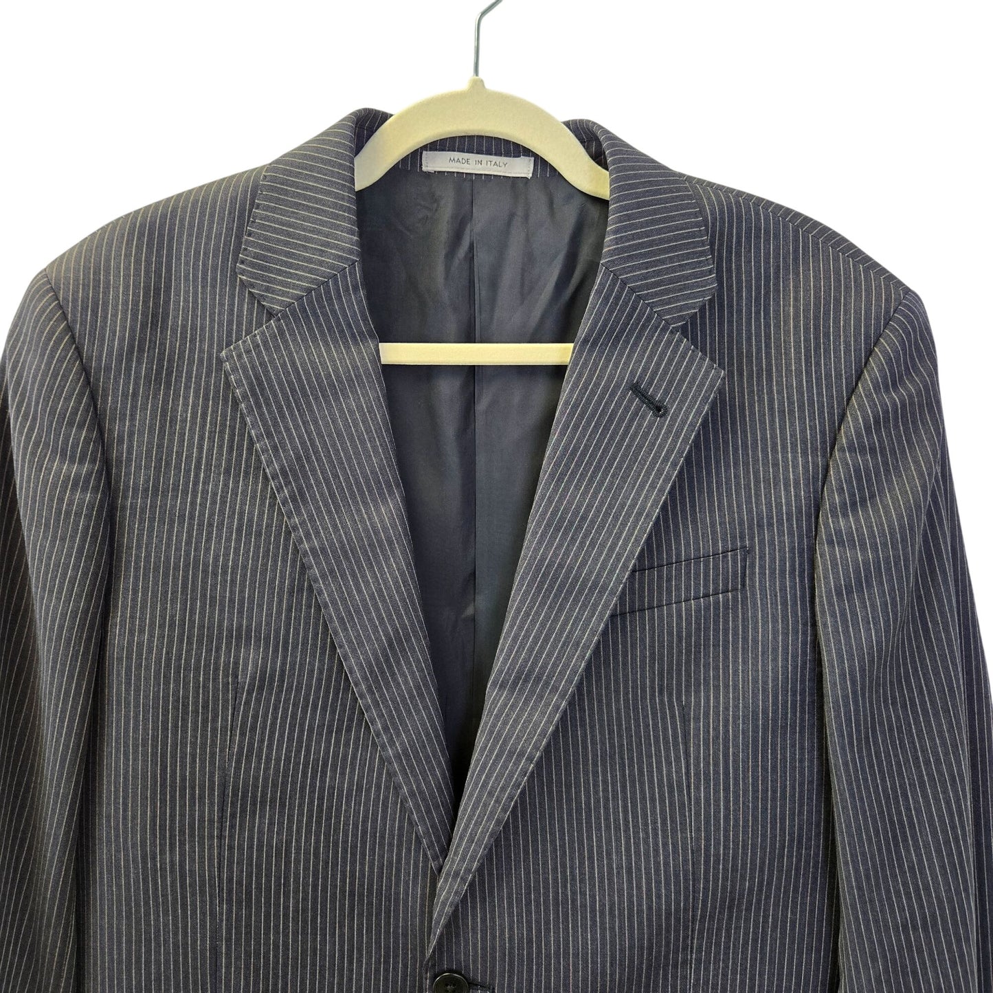 Giorgio Armani Collezioni 100% Wool Two Button Pinstripe Sport Coat Size 40R