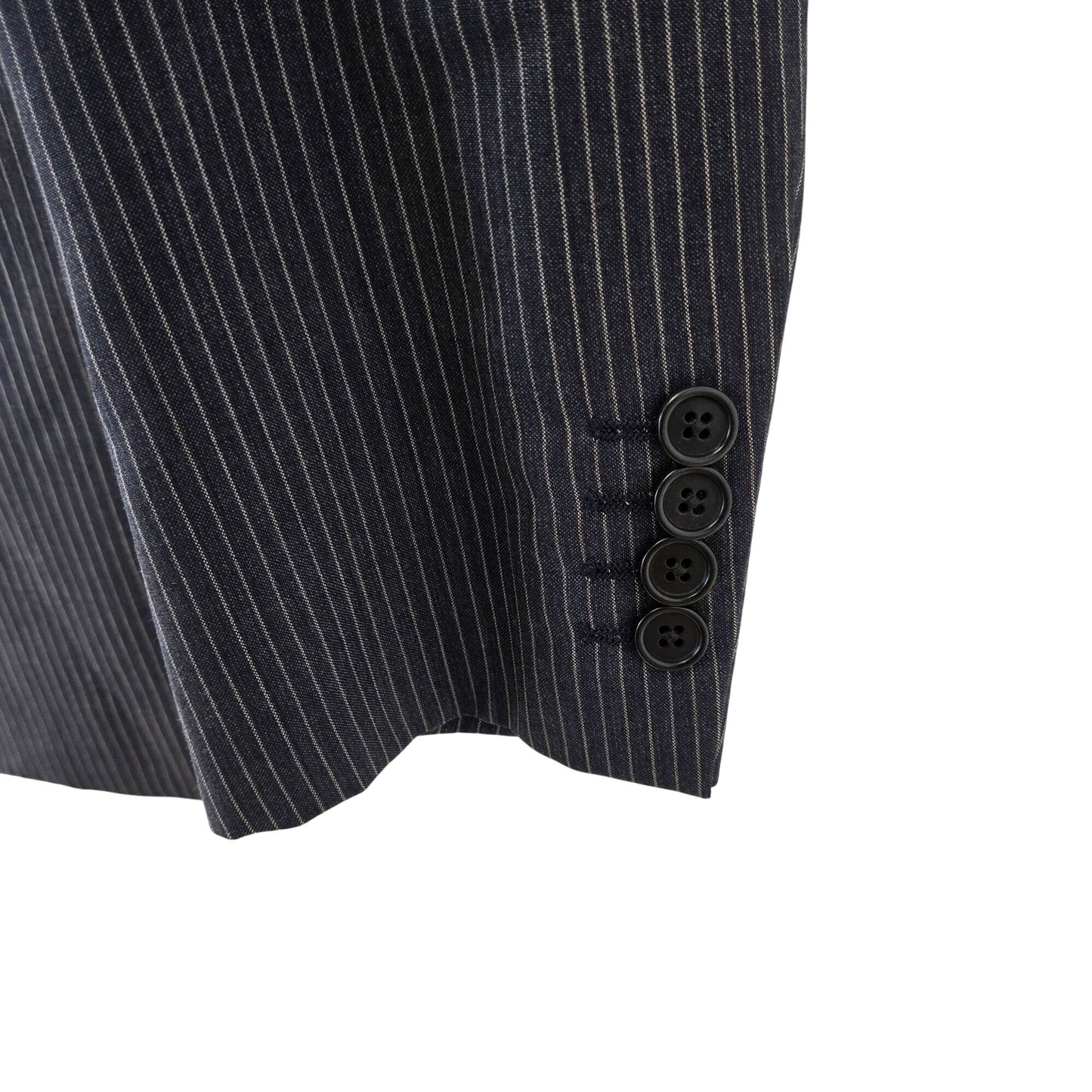 Giorgio Armani Collezioni 100% Wool Two Button Pinstripe Sport Coat Size 40R